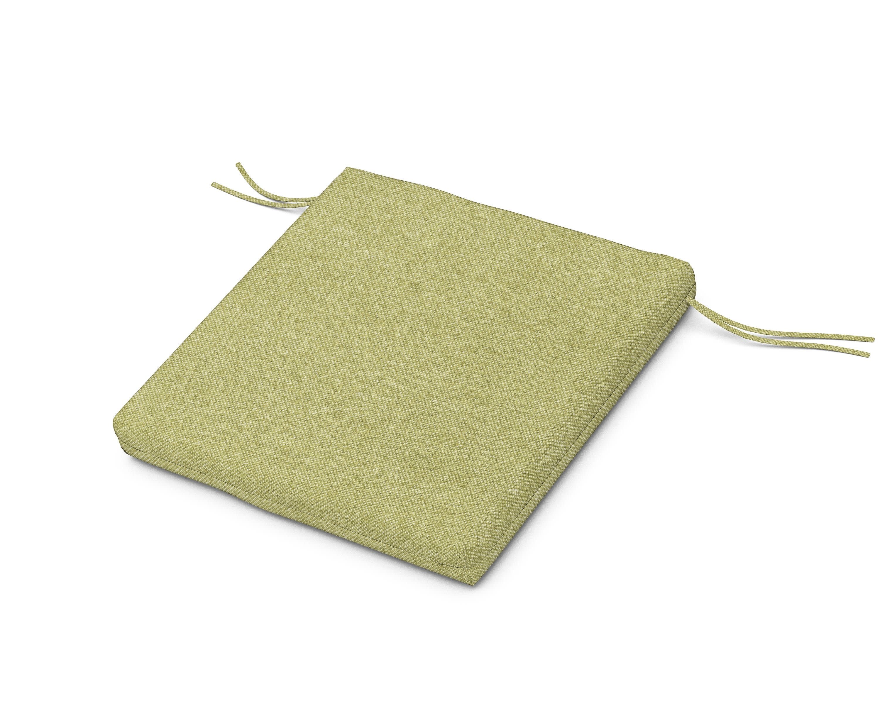 Seat Cushion - 20"D x 20"W x 2.5"H in Chartreuse Boucle