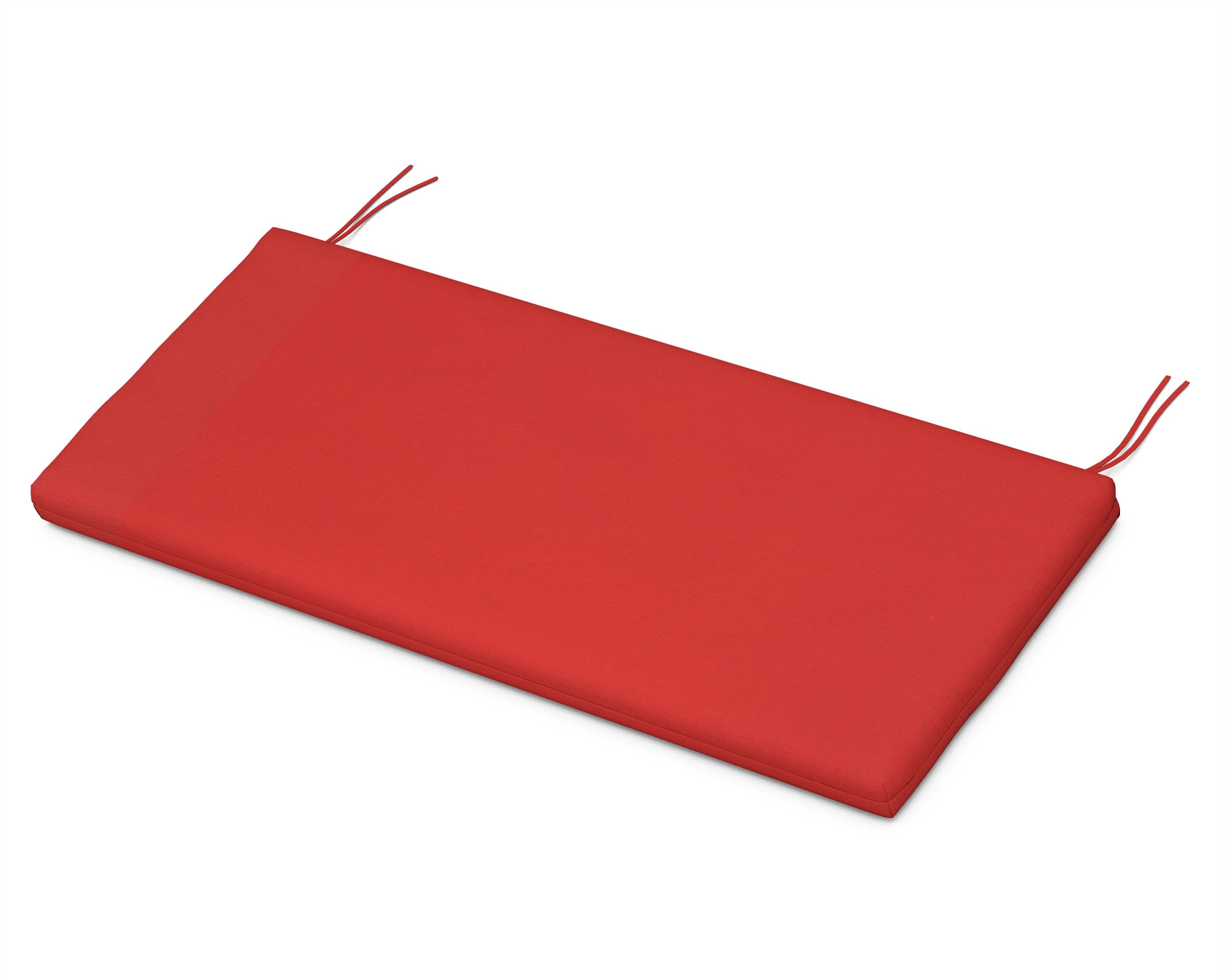Bench Seat Cushion 17.25"D x 43.5"W x 2.5"H in Crimson Linen