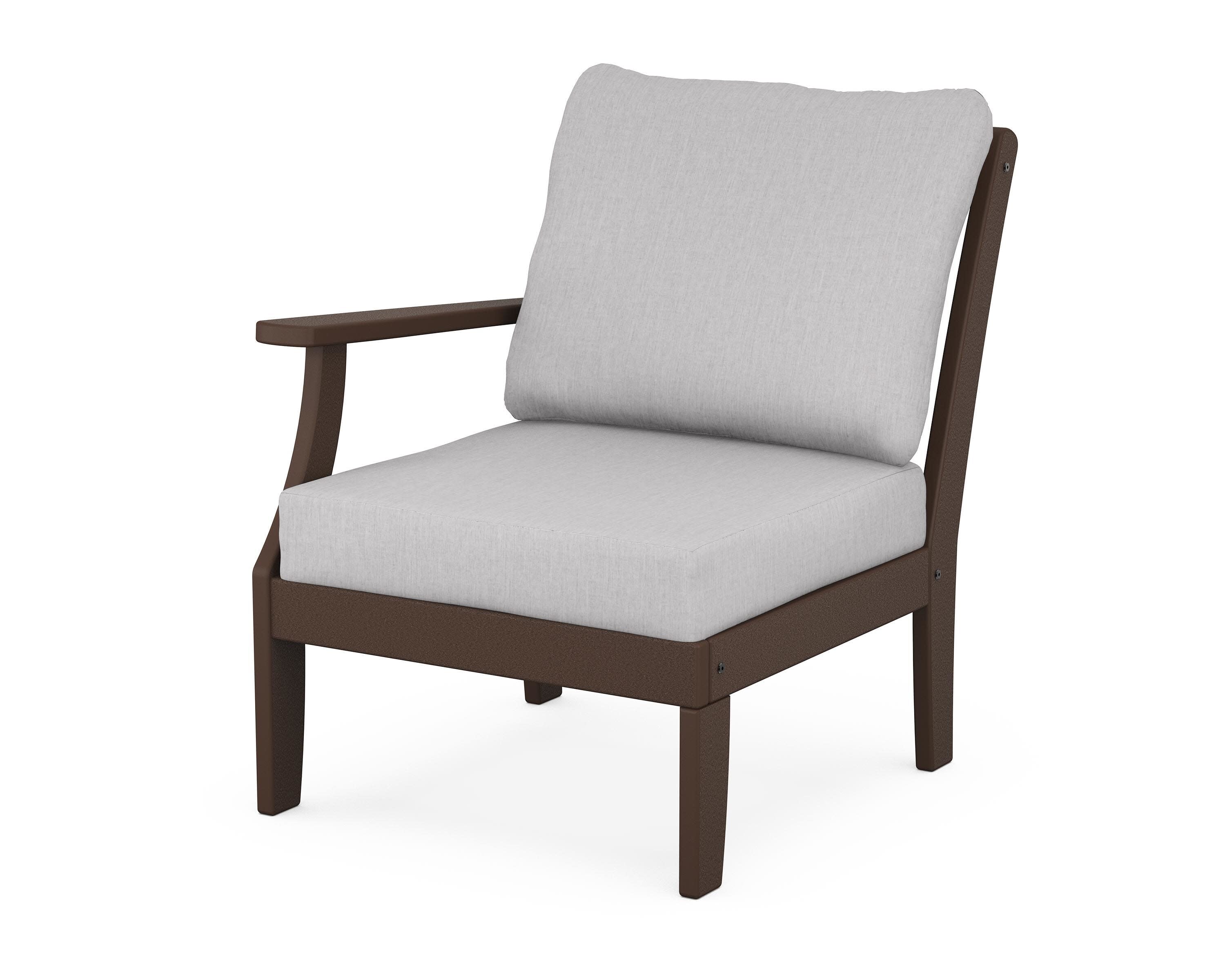 Yacht Club Modular Left Arm Chair in Vintage Lantern / Granite