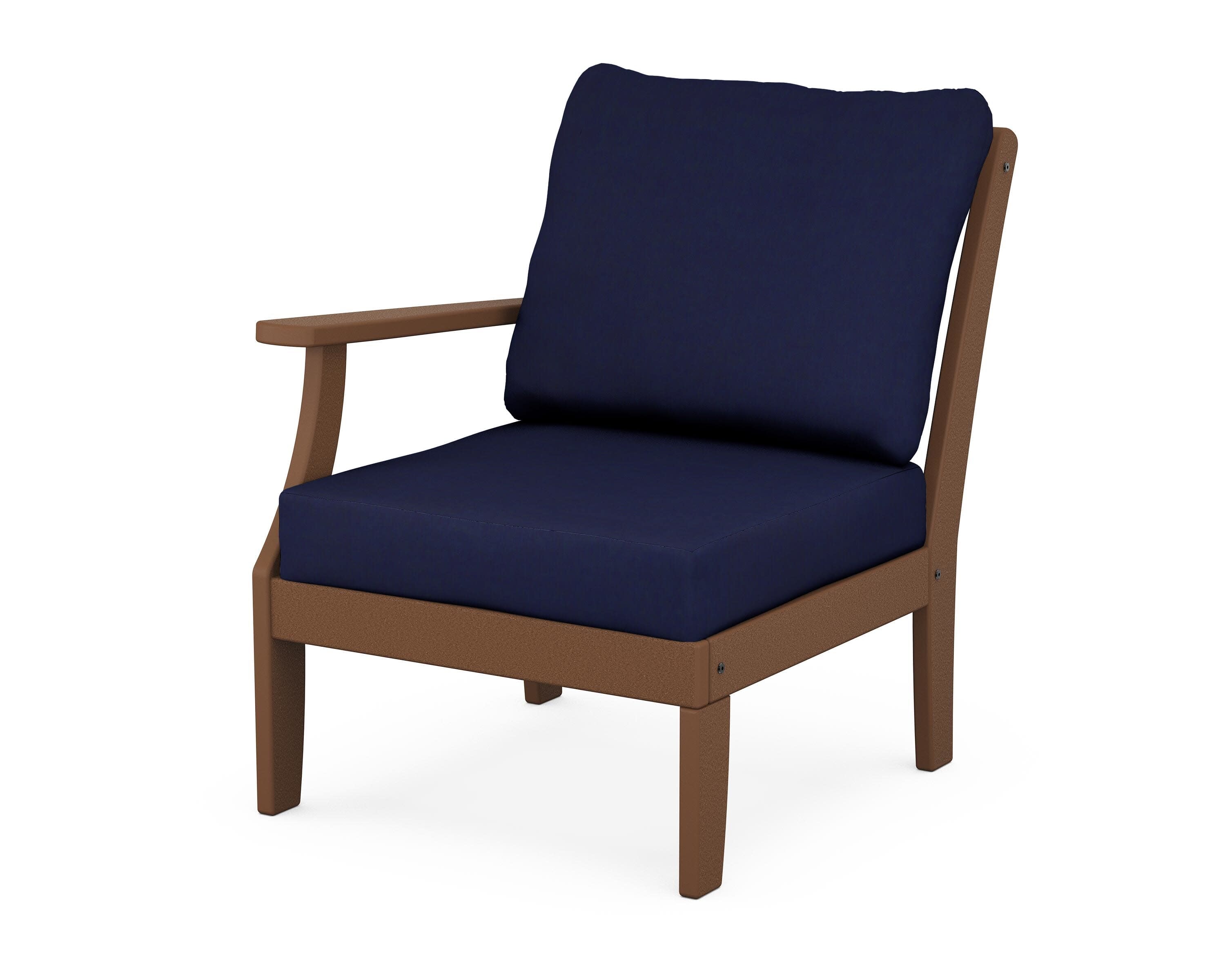 Yacht Club Modular Left Arm Chair in Tree House / Navy