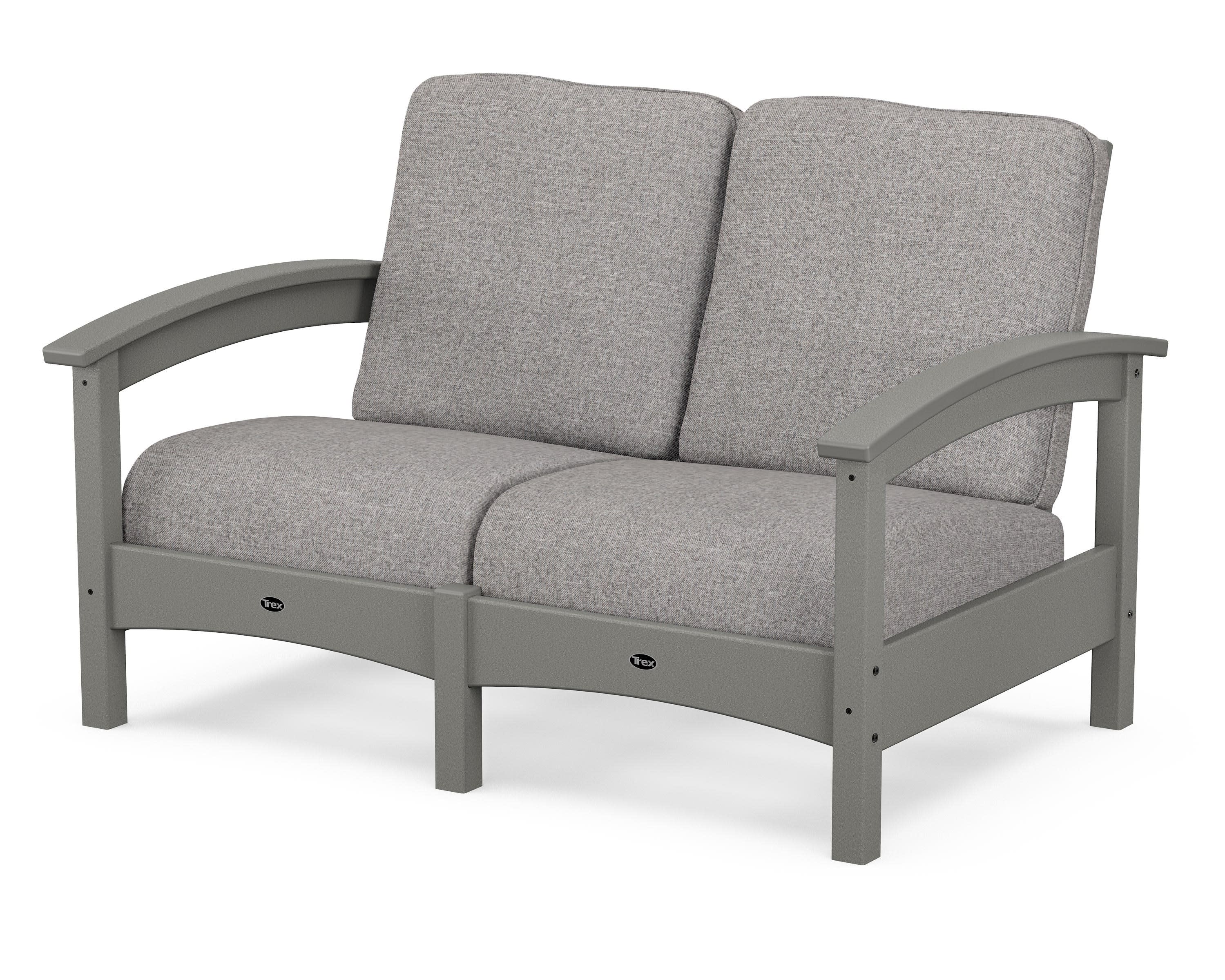 Rockport Club Loveseat in Stepping Stone / Grey Mist