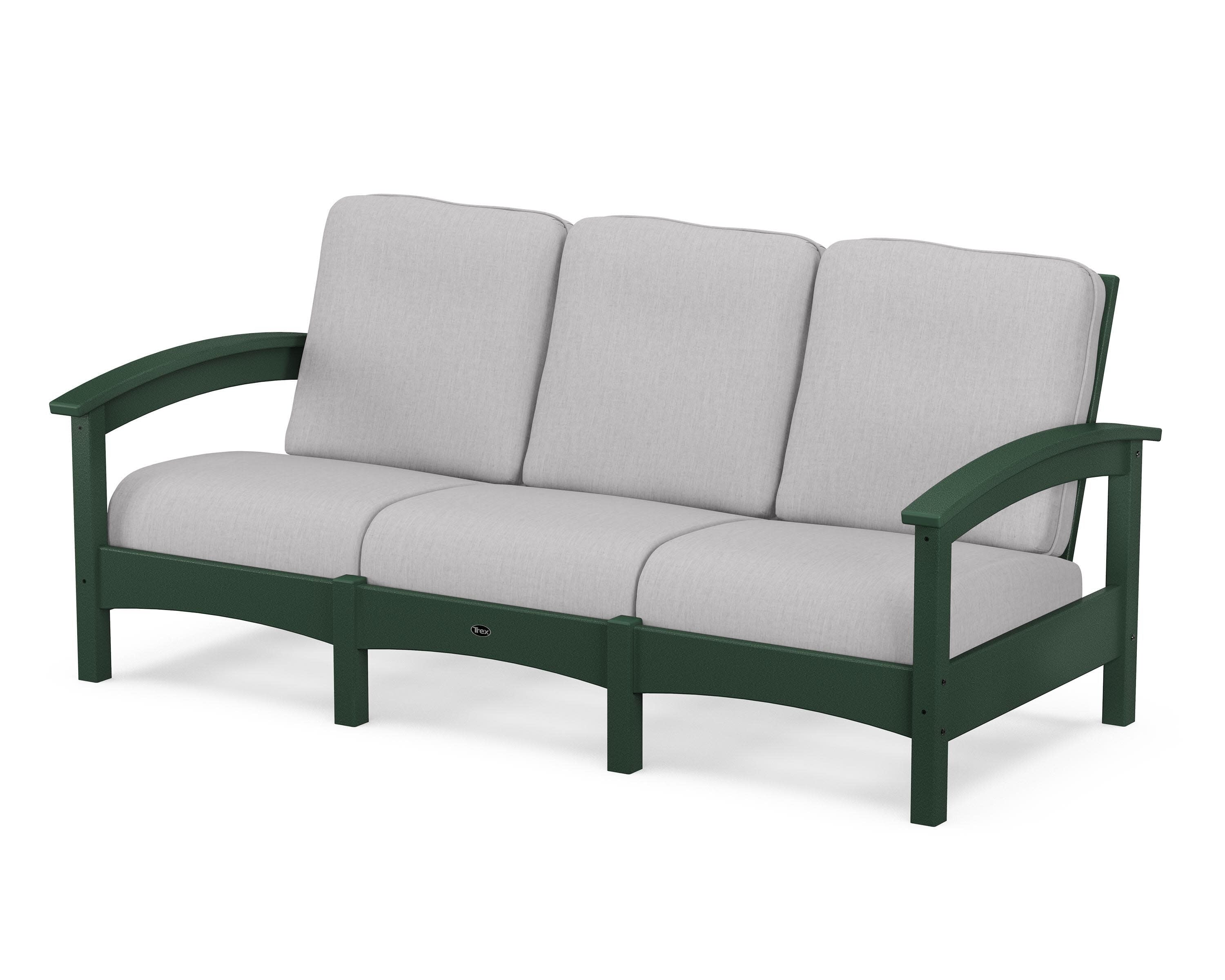 Rockport Club Sofa in Rainforest Canopy / Granite