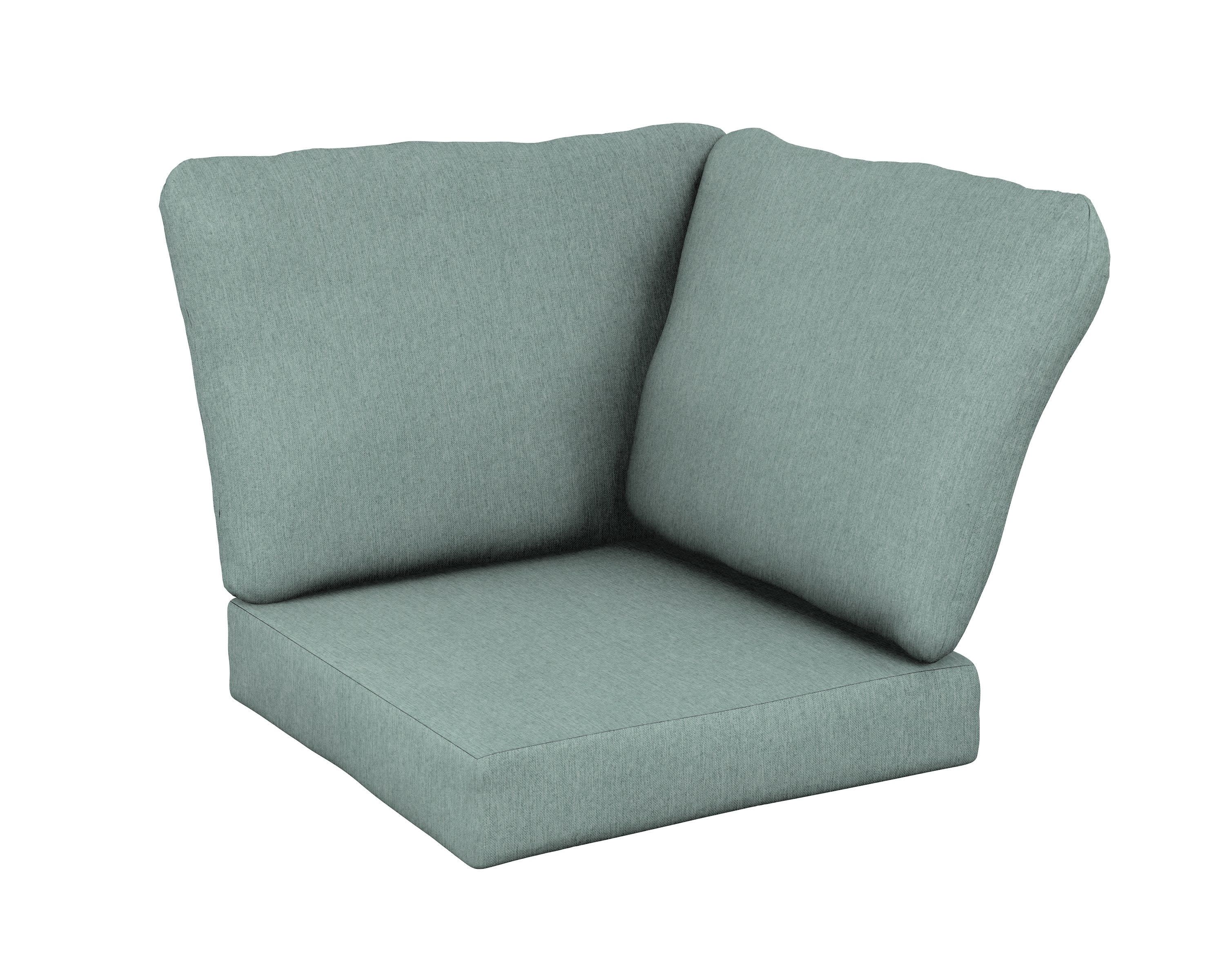 Baffle Modular Corner Cushion in Glacier Spa