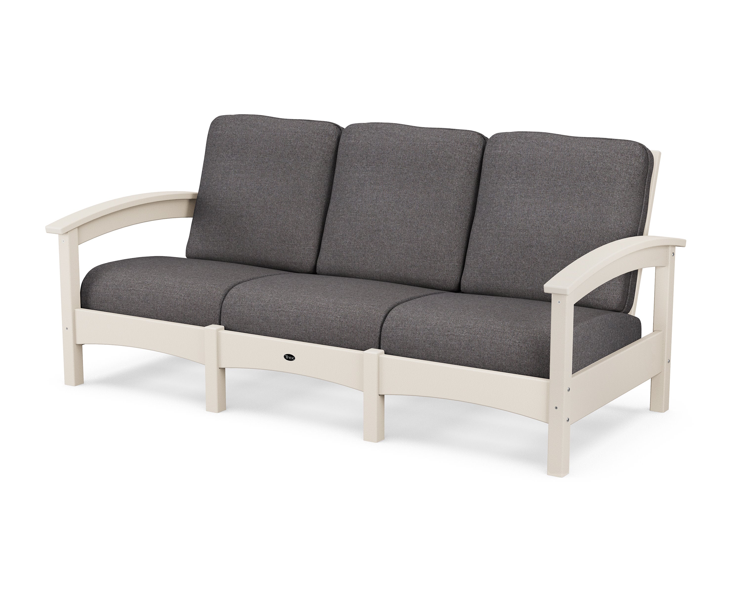 Rockport Club Sofa in Sand Castle / Ash Charcoal