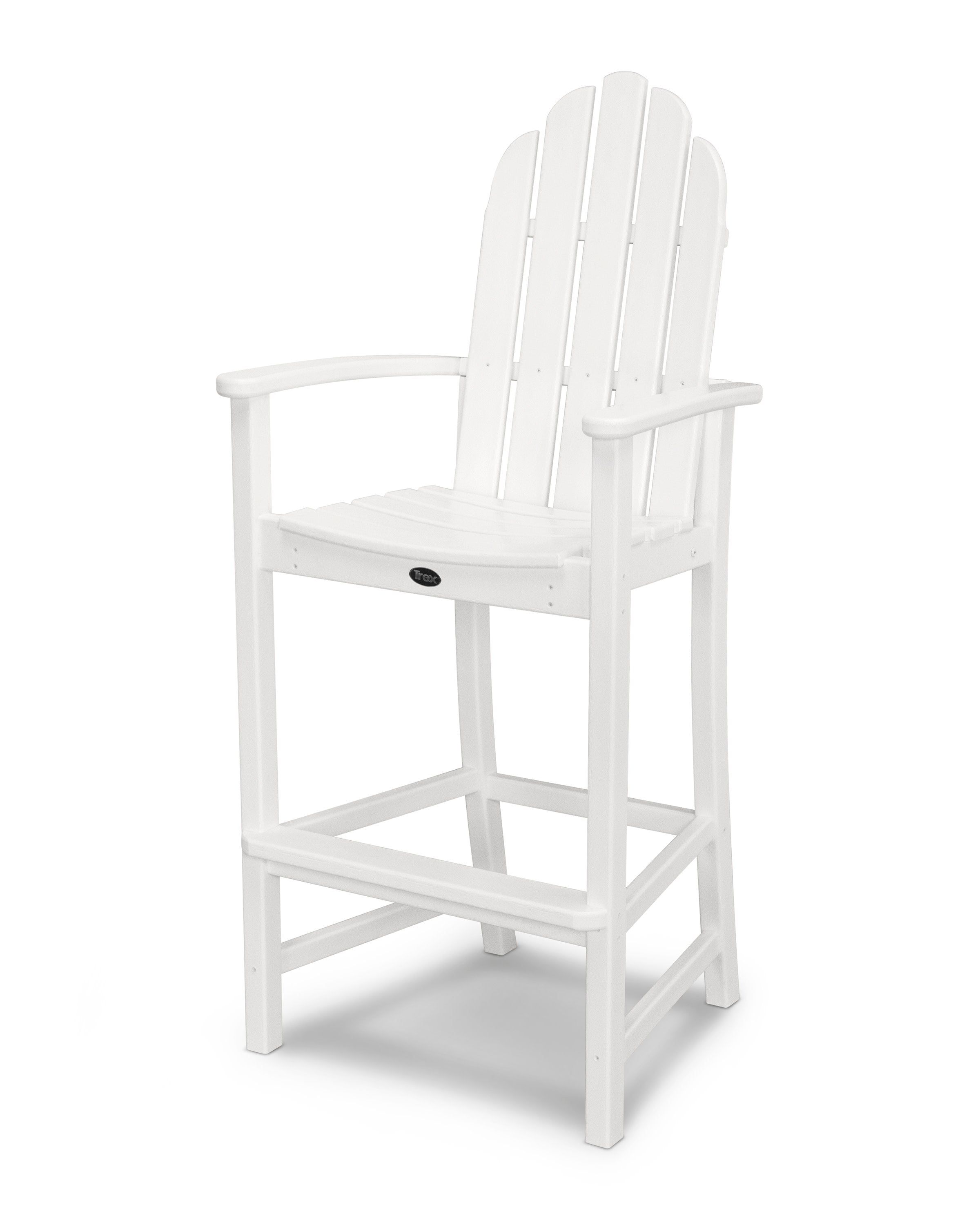 Cape Cod Adirondack Bar Chair in Classic White