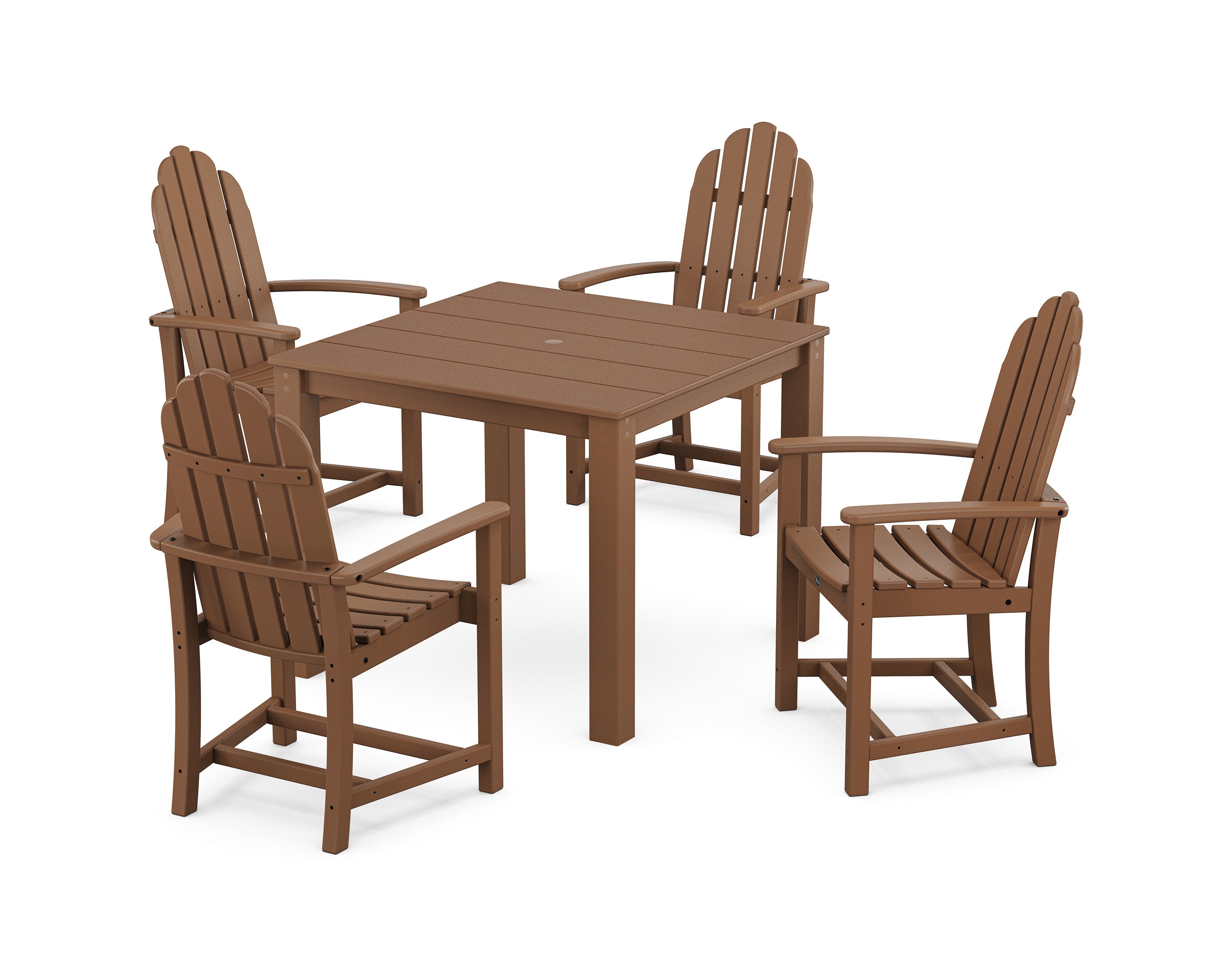 Cape Cod Adirondack 5-Piece Parsons Dining Set in Tree House