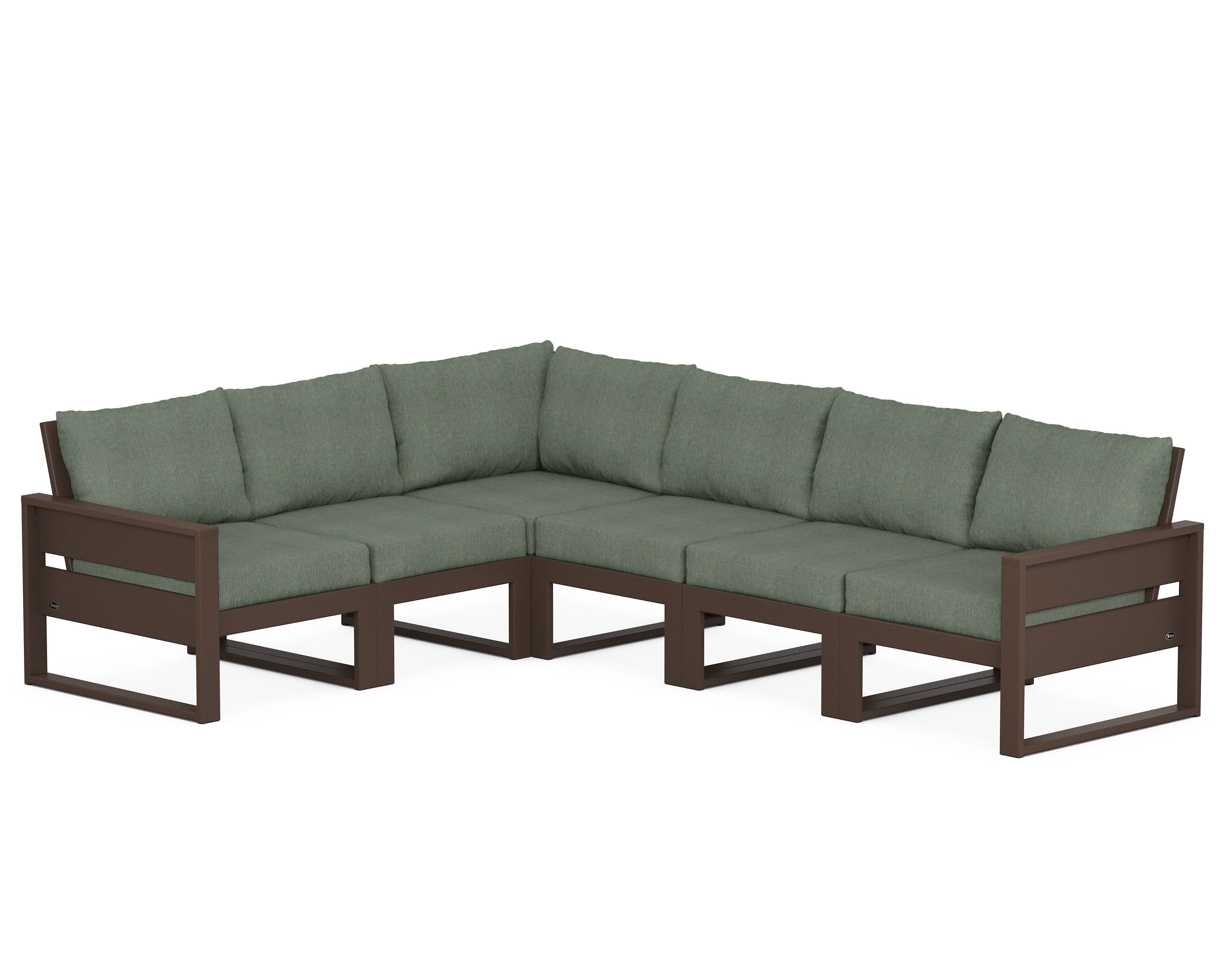 Eastport 6-Piece Sectional in Vintage Lantern / Cast Sage