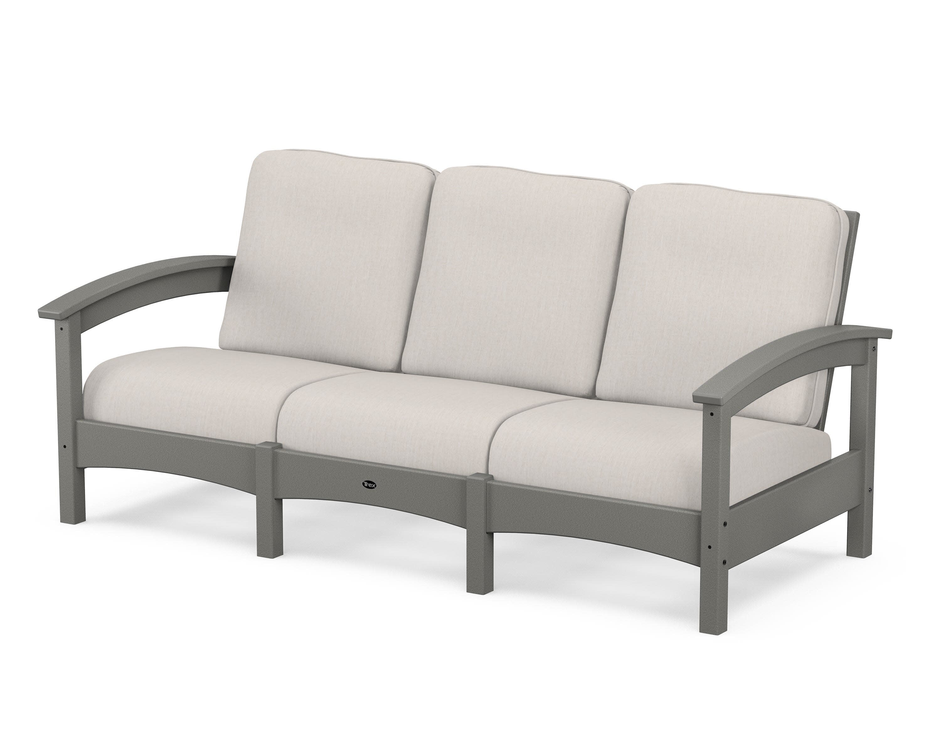 Rockport Club Sofa in Stepping Stone / Cast Ash