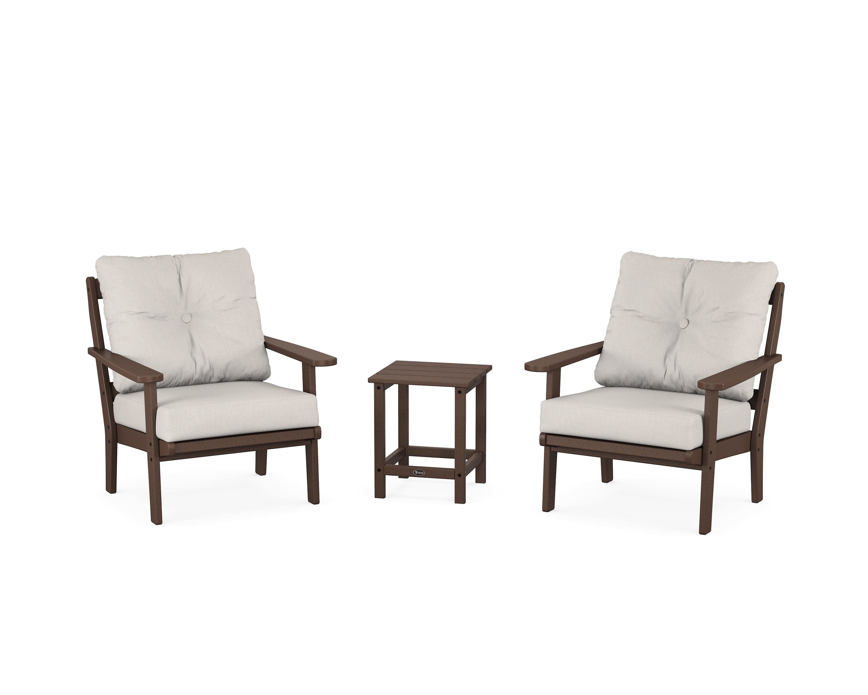 Cape Cod 3-Piece Deep Seating Set in Vintage Lantern / Cast Ash