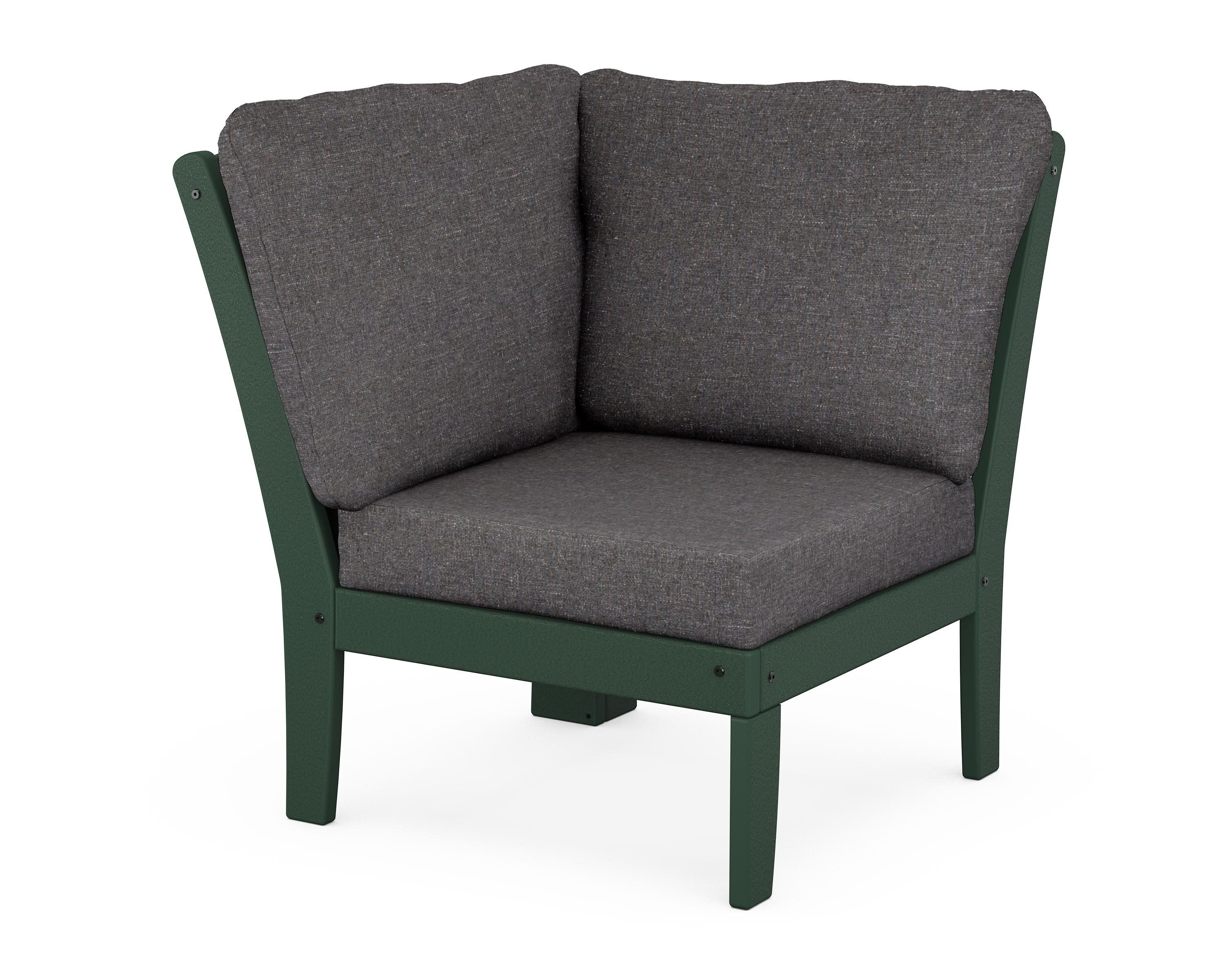 Yacht Club Modular Corner Chair in Rainforest Canopy / Ash Charcoal