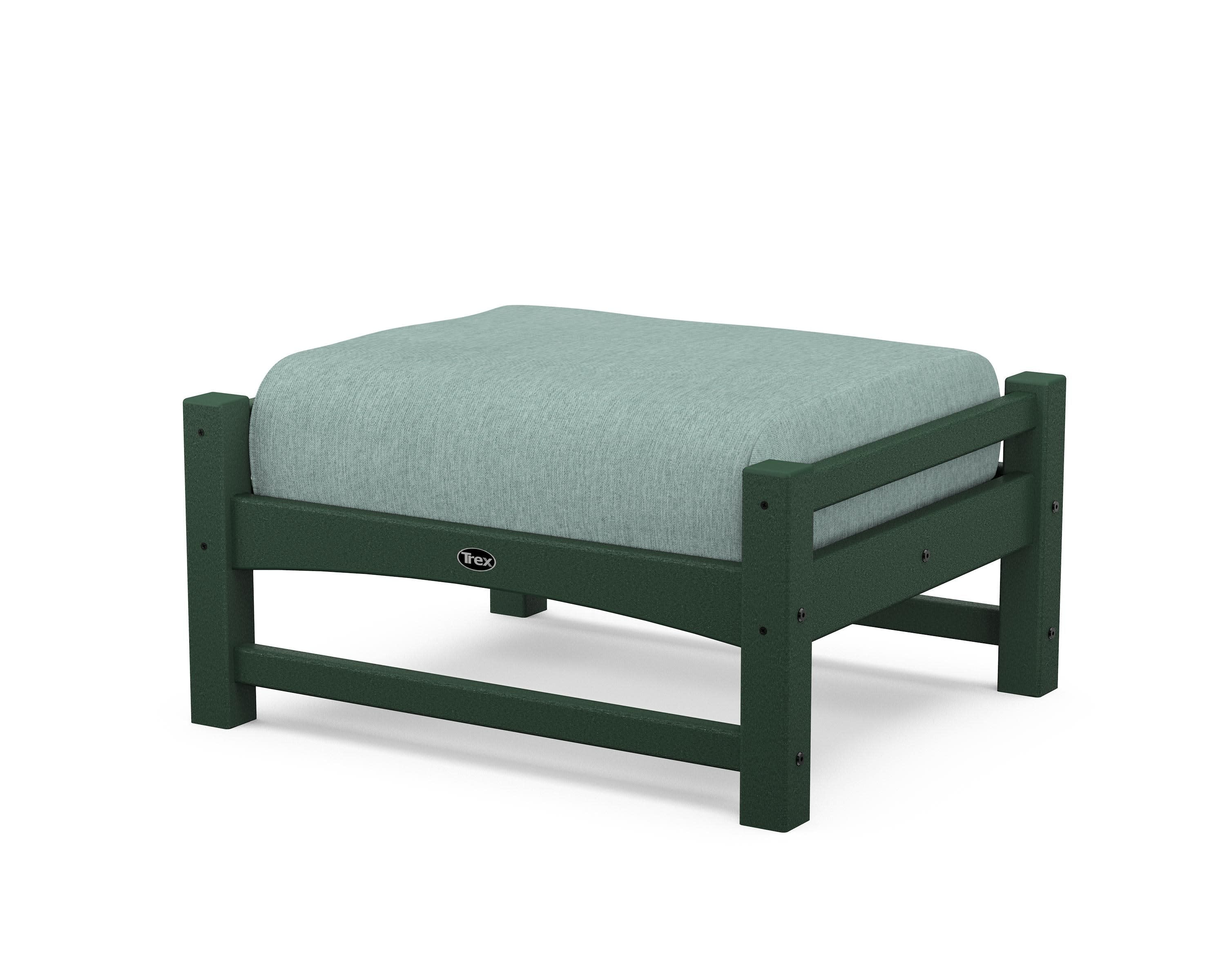 Rockport Club Ottoman in Rainforest Canopy / Glacier Spa