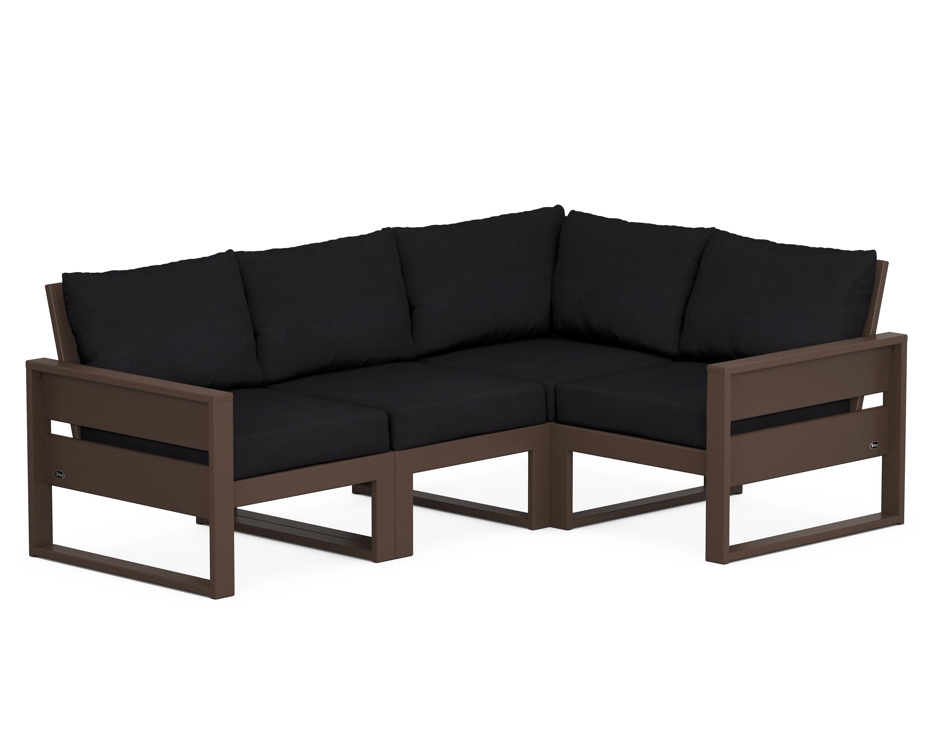 Eastport 4- Piece Sectional in Vintage Lantern / Midnight Linen