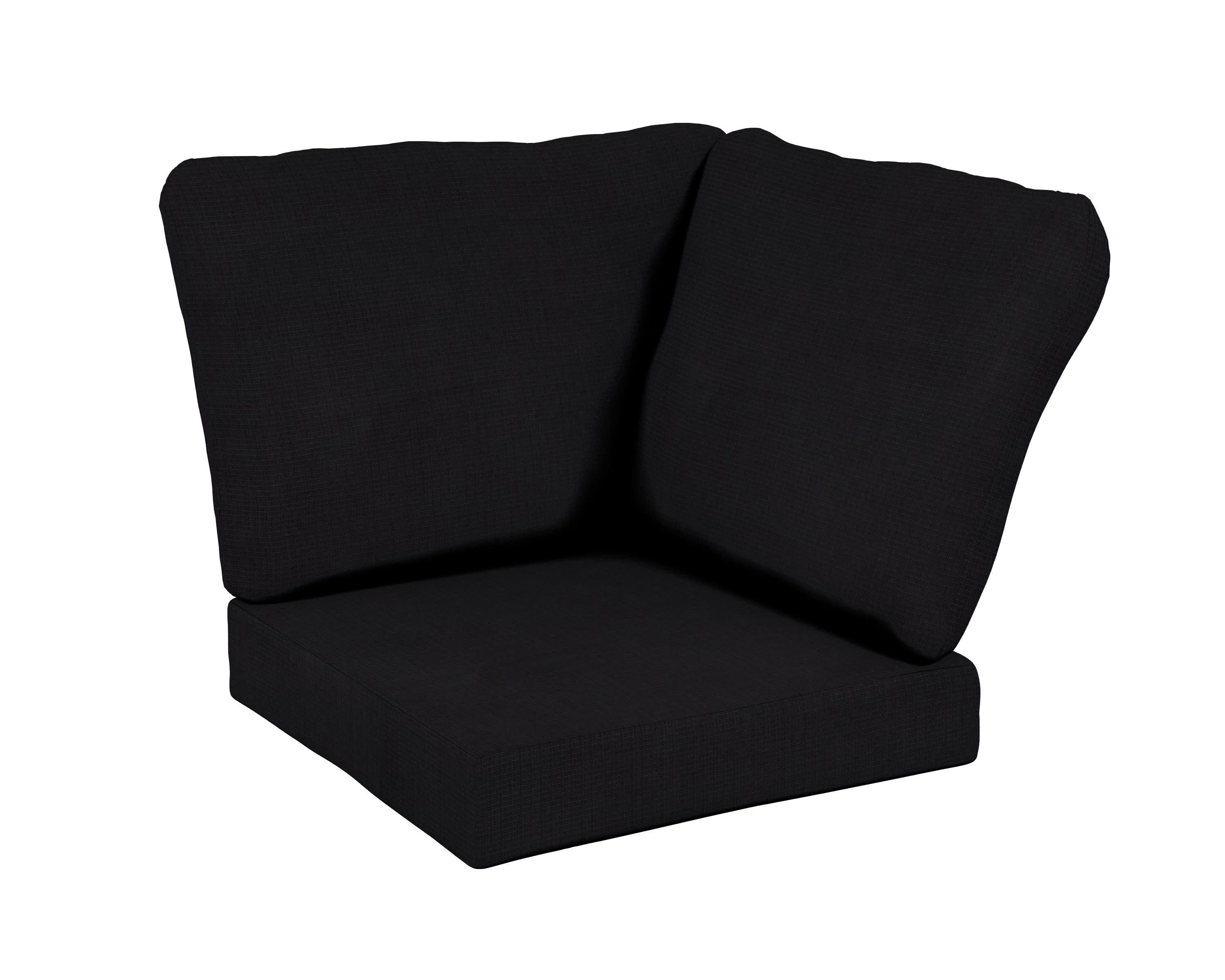 Baffle Modular Corner Cushion in Midnight Linen