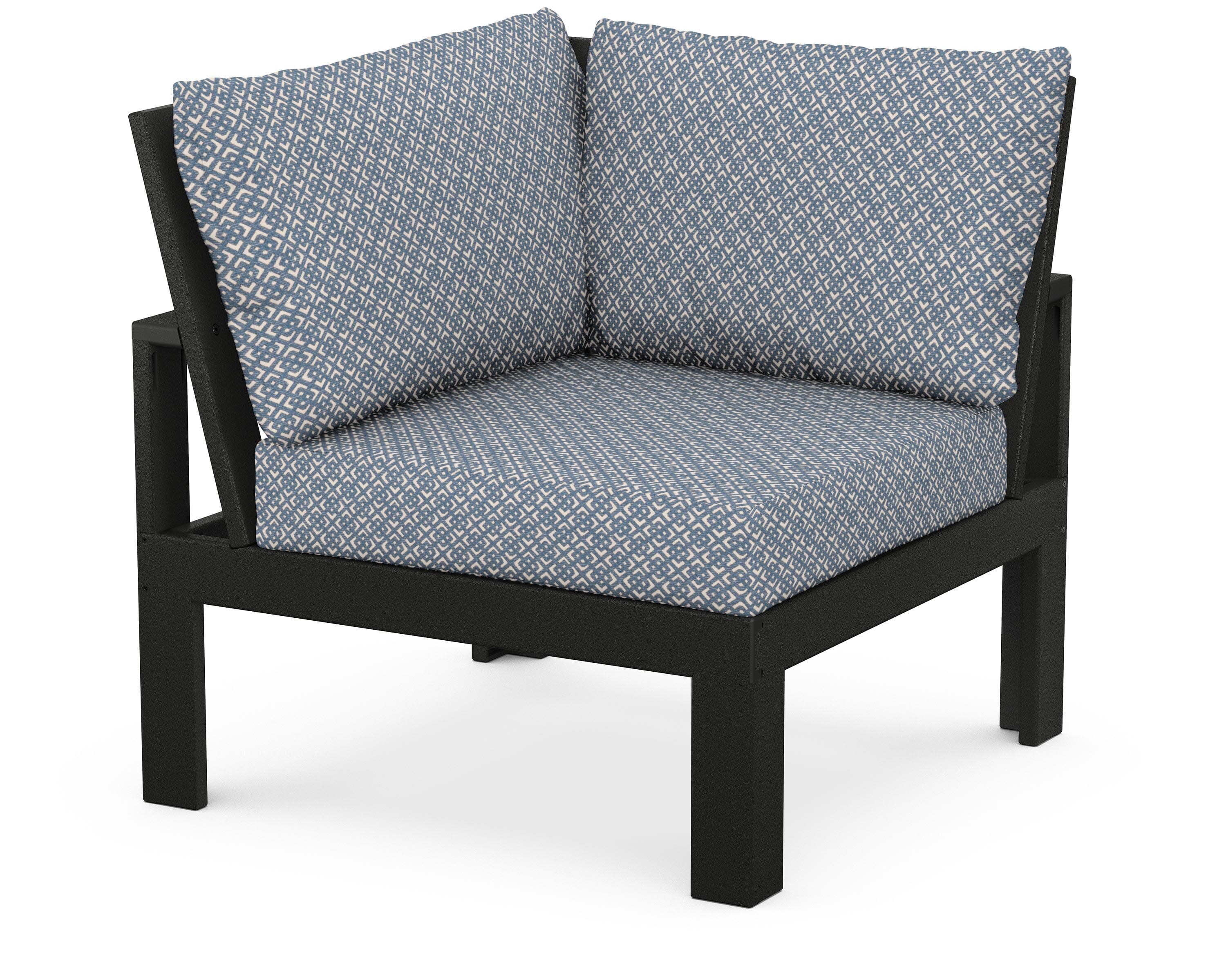 Modular Corner Chair in Black / Hopscotch