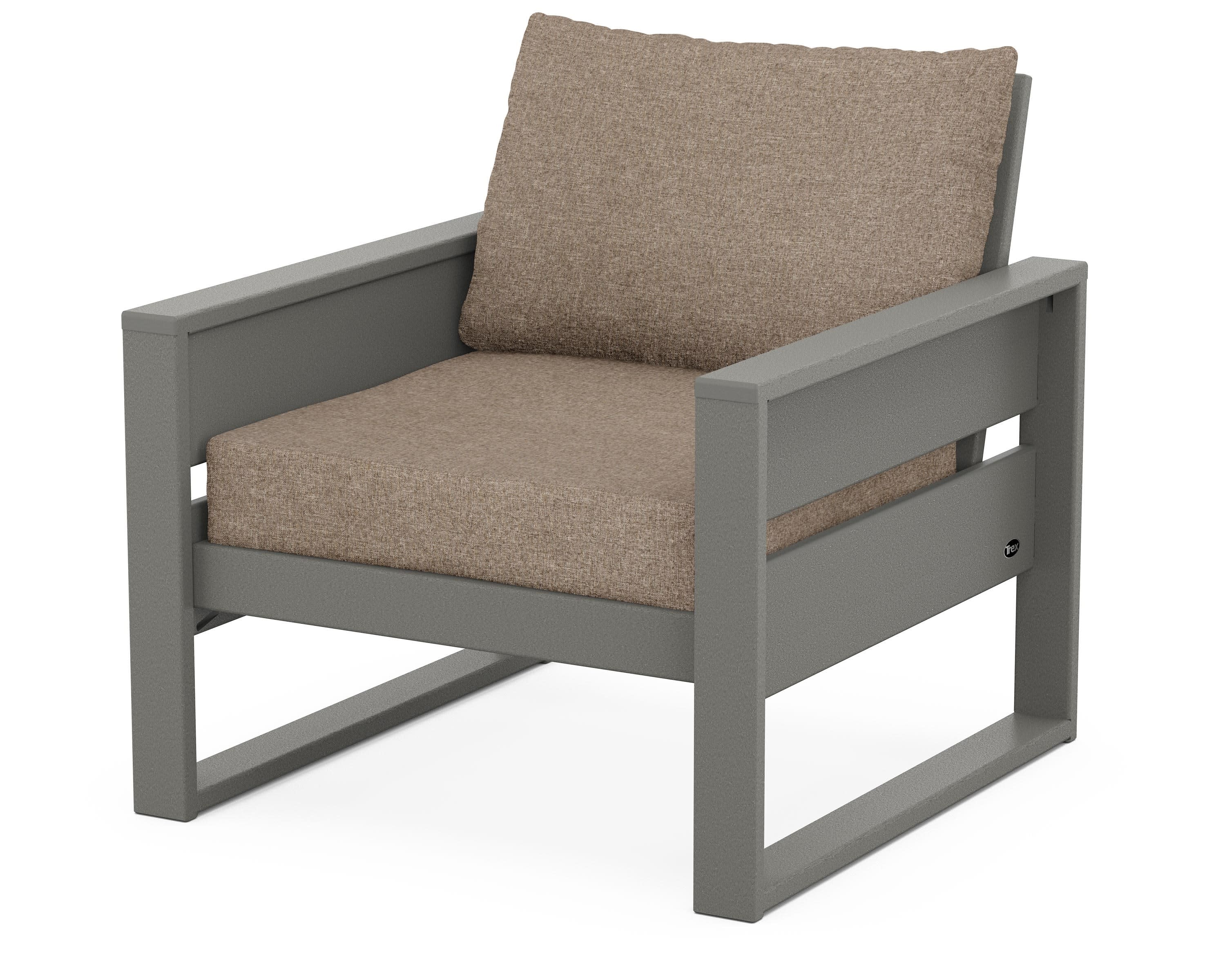 Eastport Club Chair in Stepping Stone / Spiced Burlap