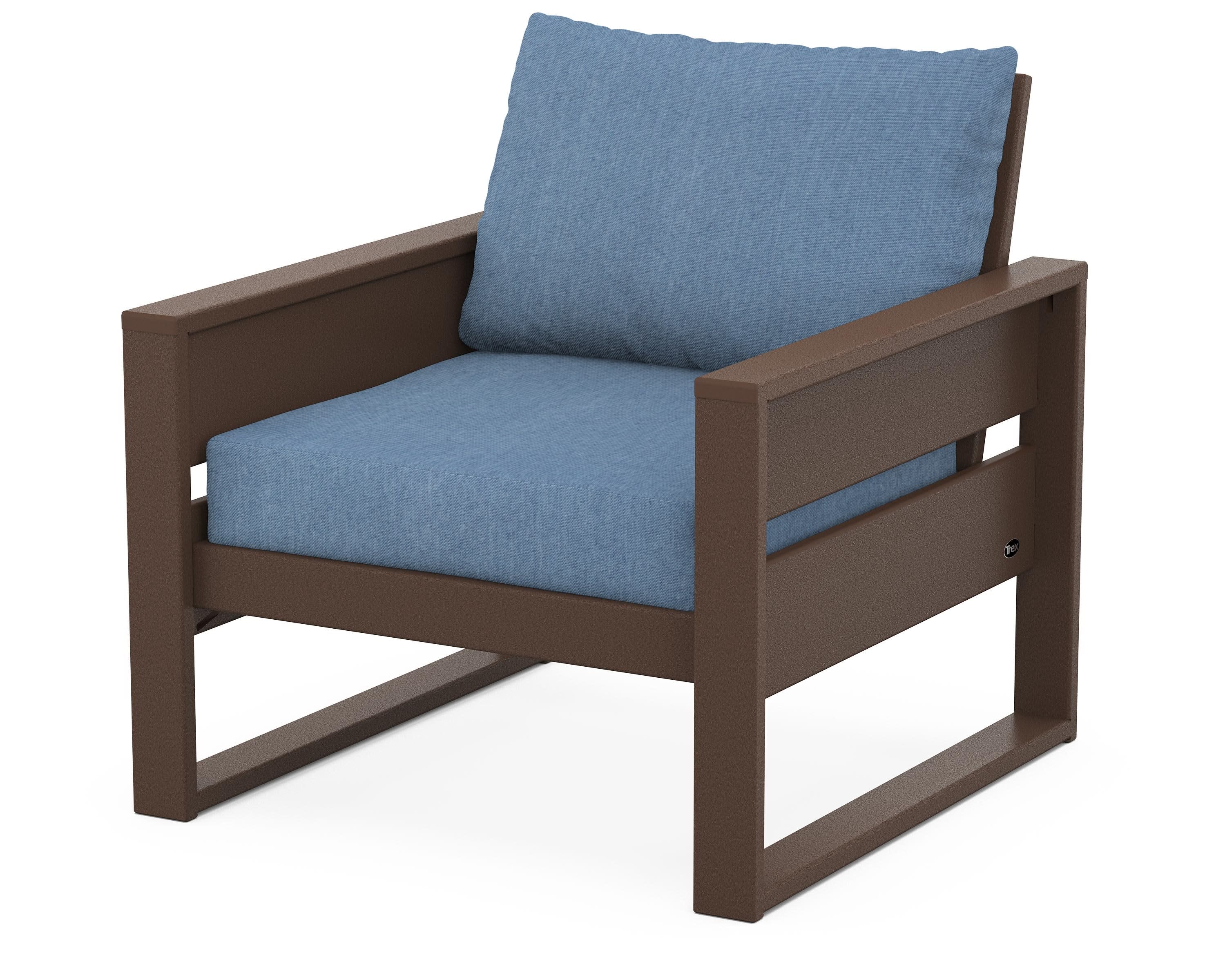 Eastport Club Chair in Vintage Lantern / Sky Blue