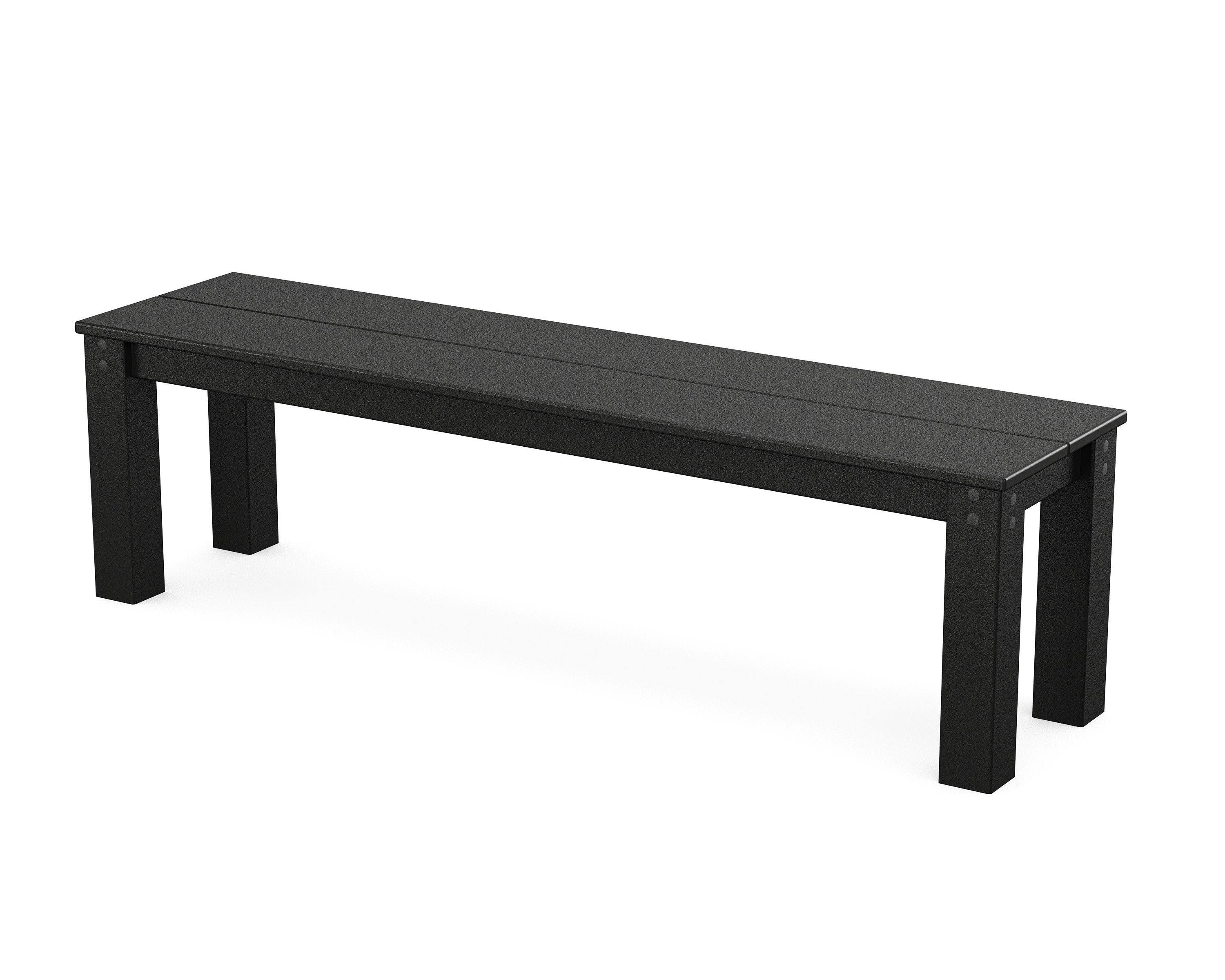 Parsons 60" Bench in Charcoal Black