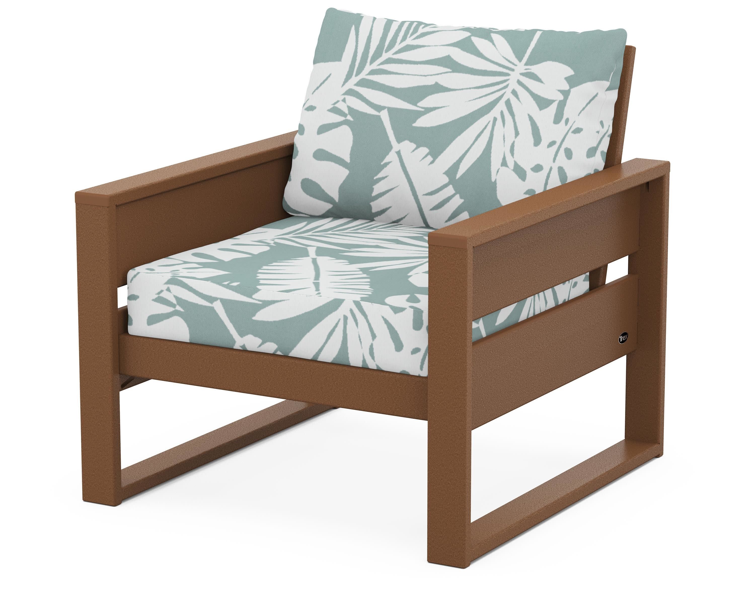 Eastport Club Chair in Tree House / Leaf Glacier Spa
