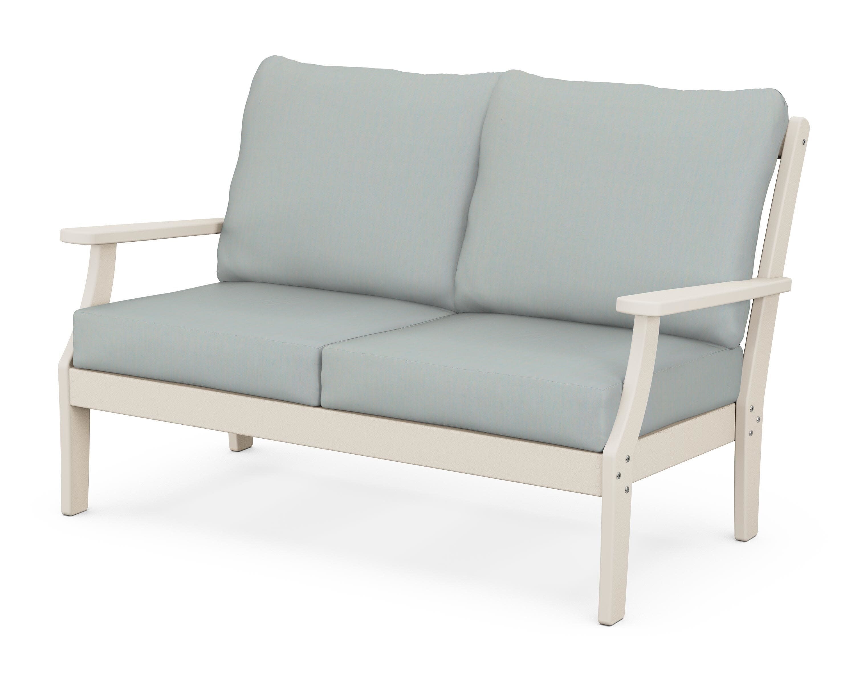 Yacht Club Deep Seating Loveseat in Sand Castle / Spa