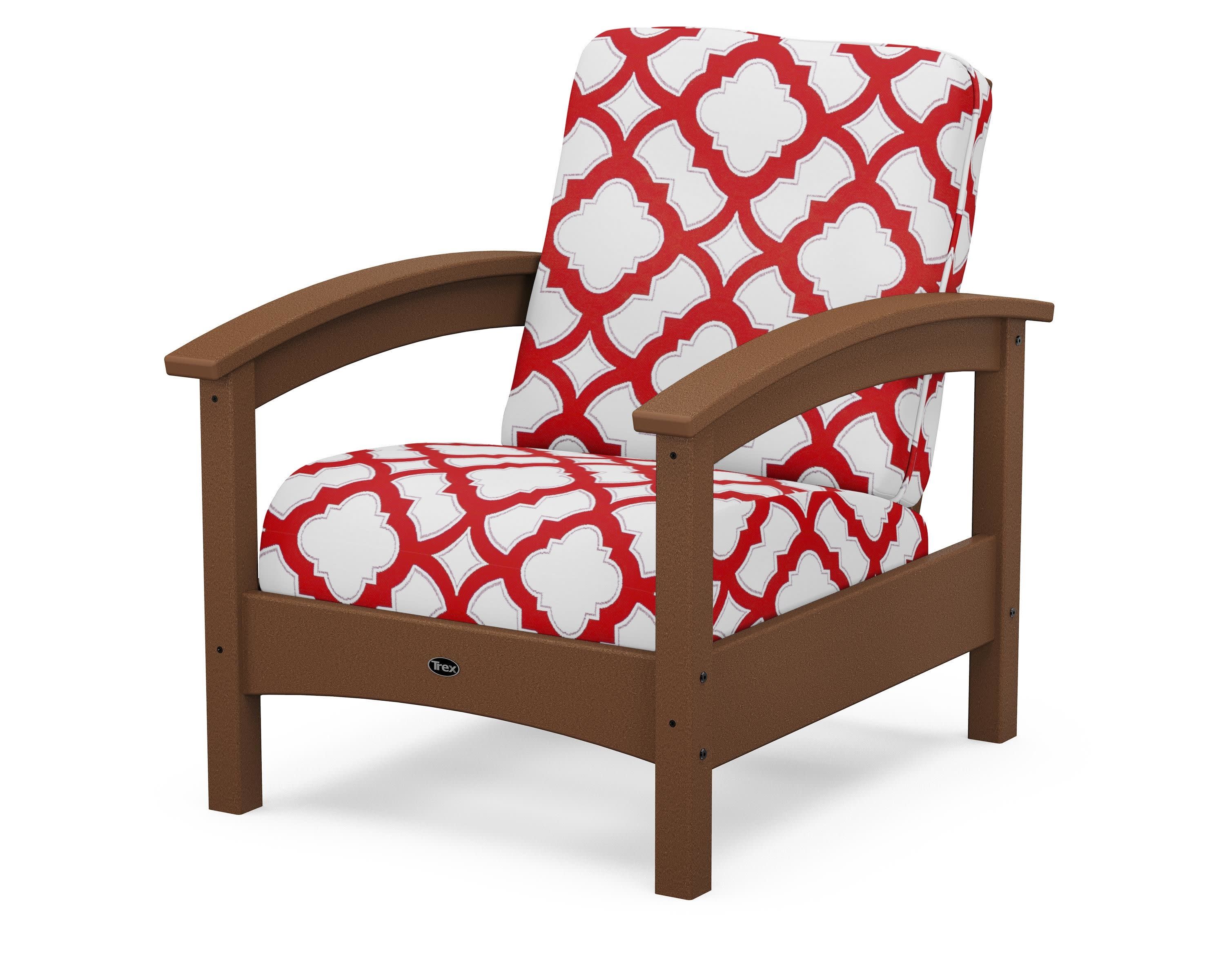 Rockport Club Chair in Tree House / Trellis Crimson