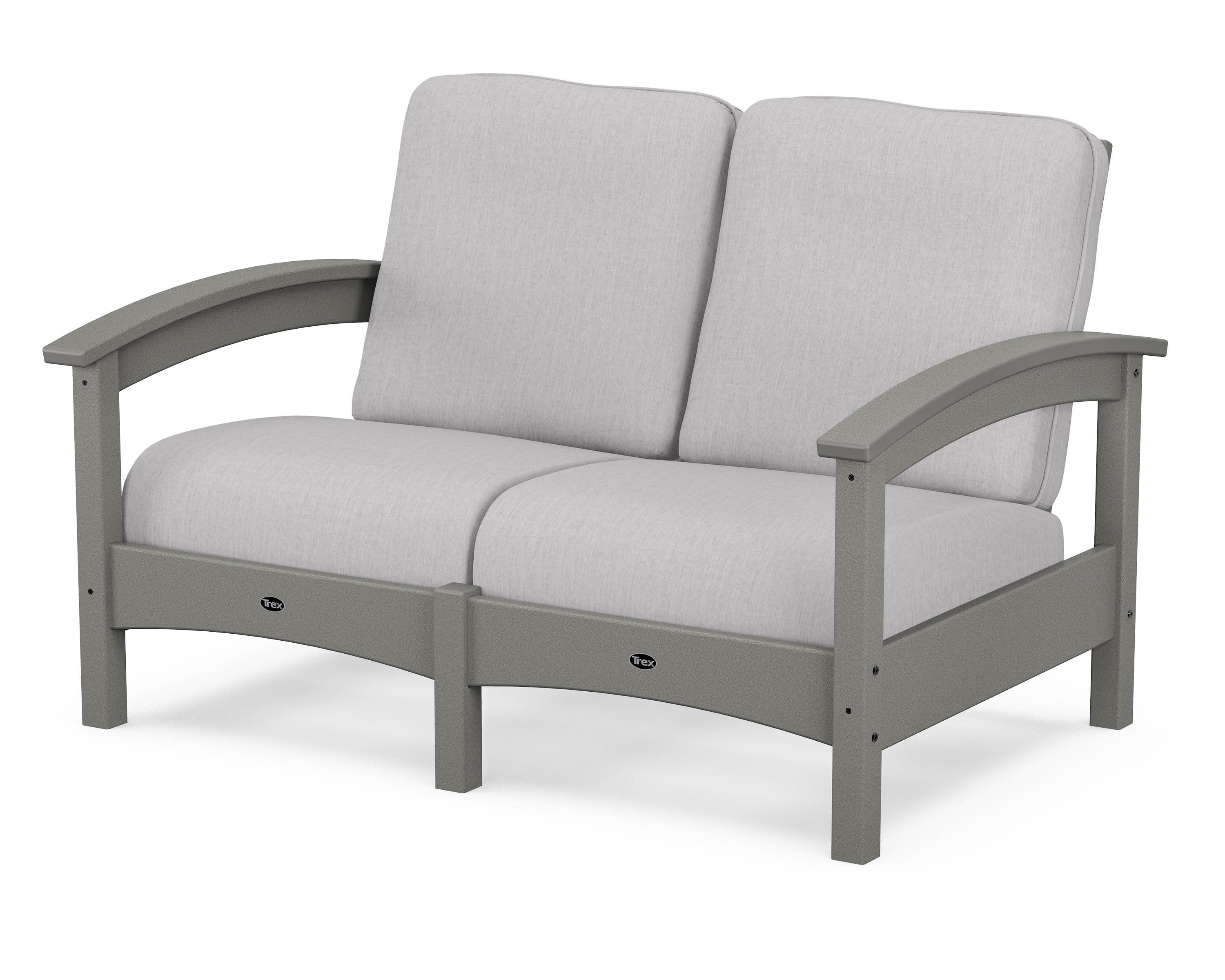 Rockport Club Loveseat in Stepping Stone / Granite