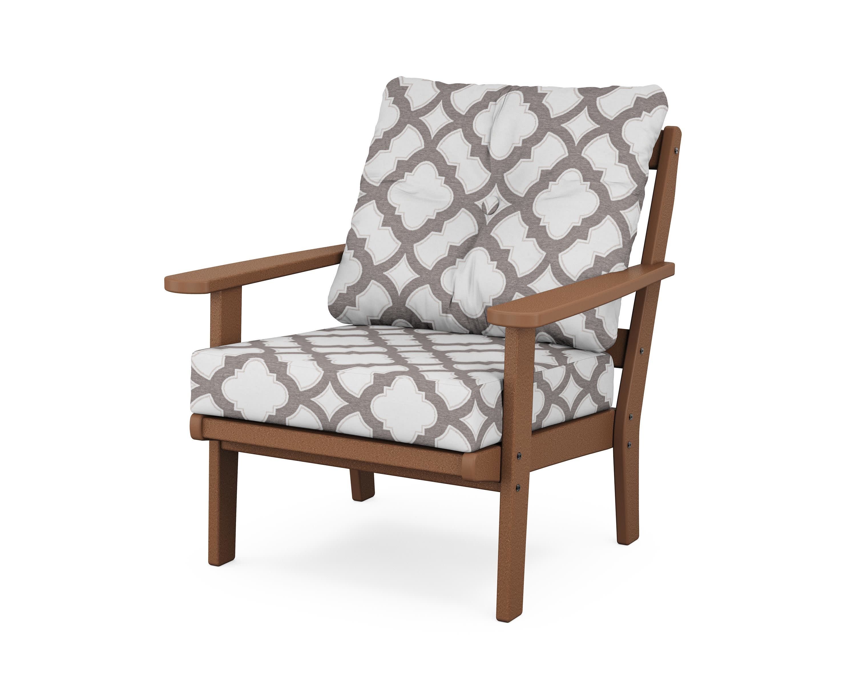 Cape Cod Deep Seating Chair in Tree House / Trellis Grey Mist