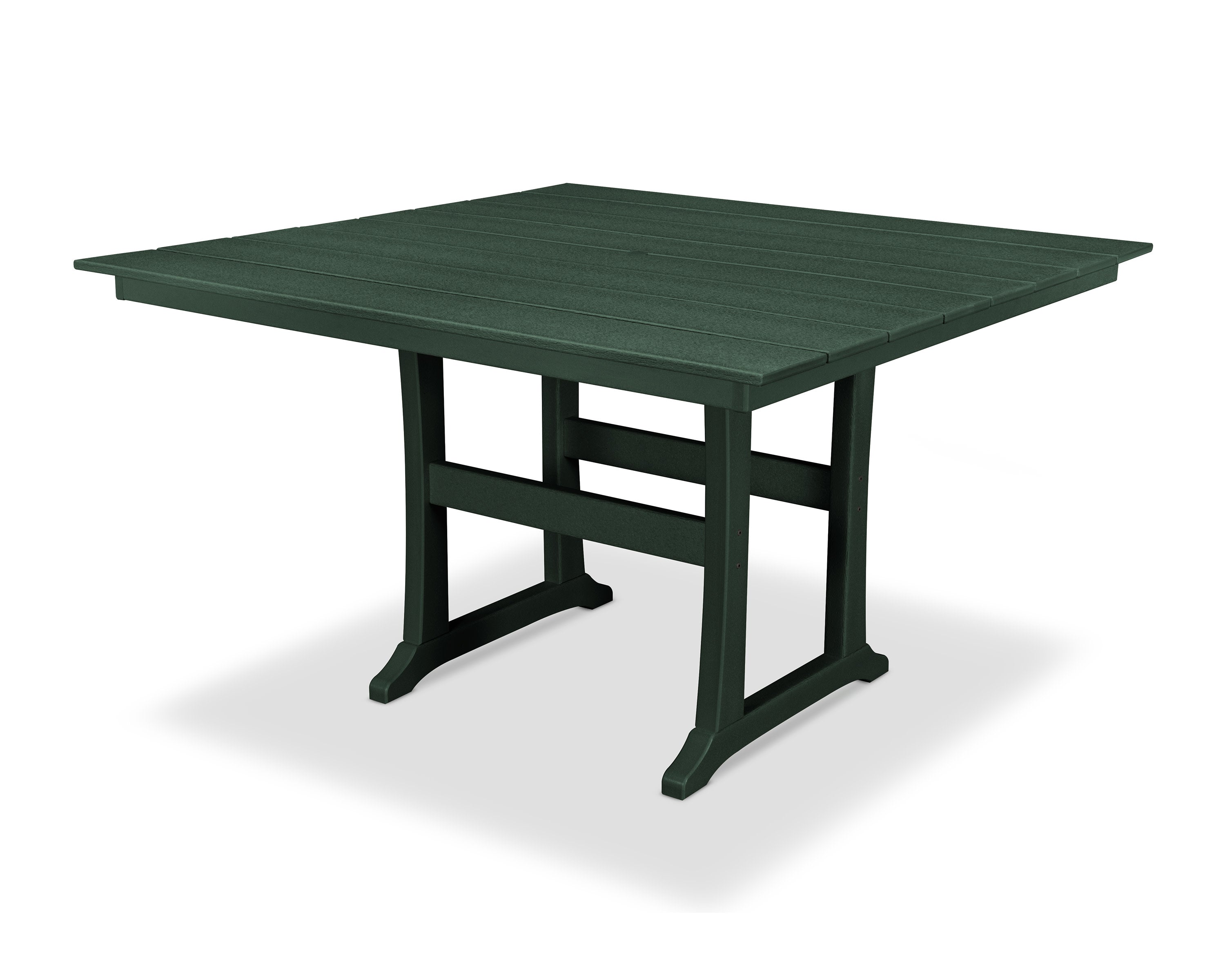 Farmhouse Trestle 59" Counter Table in Rainforest Canopy