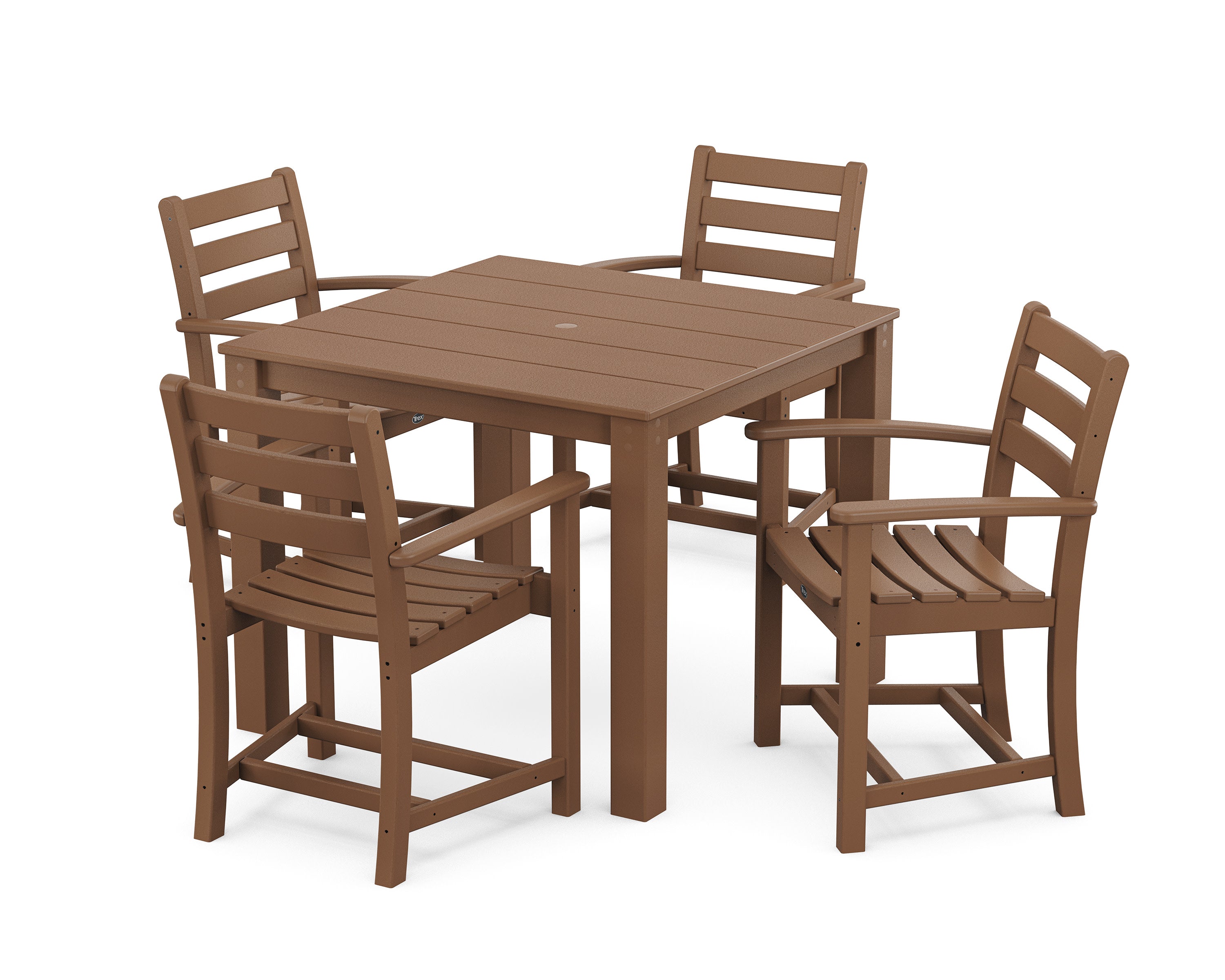 Monterey Bay 5-Piece Parsons Dining Set in Tree House