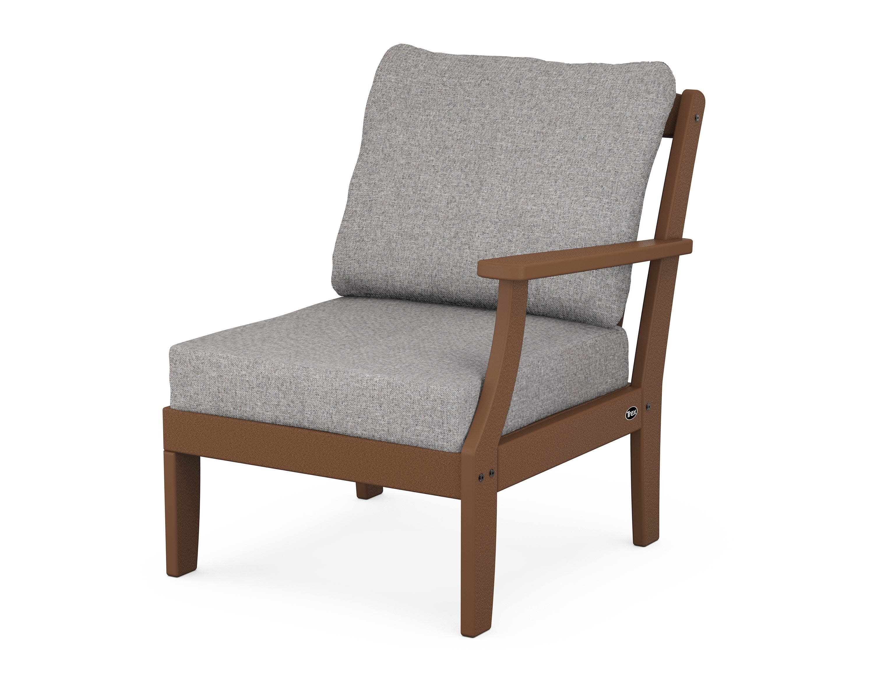 Yacht Club Modular Right Arm Chair in Tree House / Grey Mist