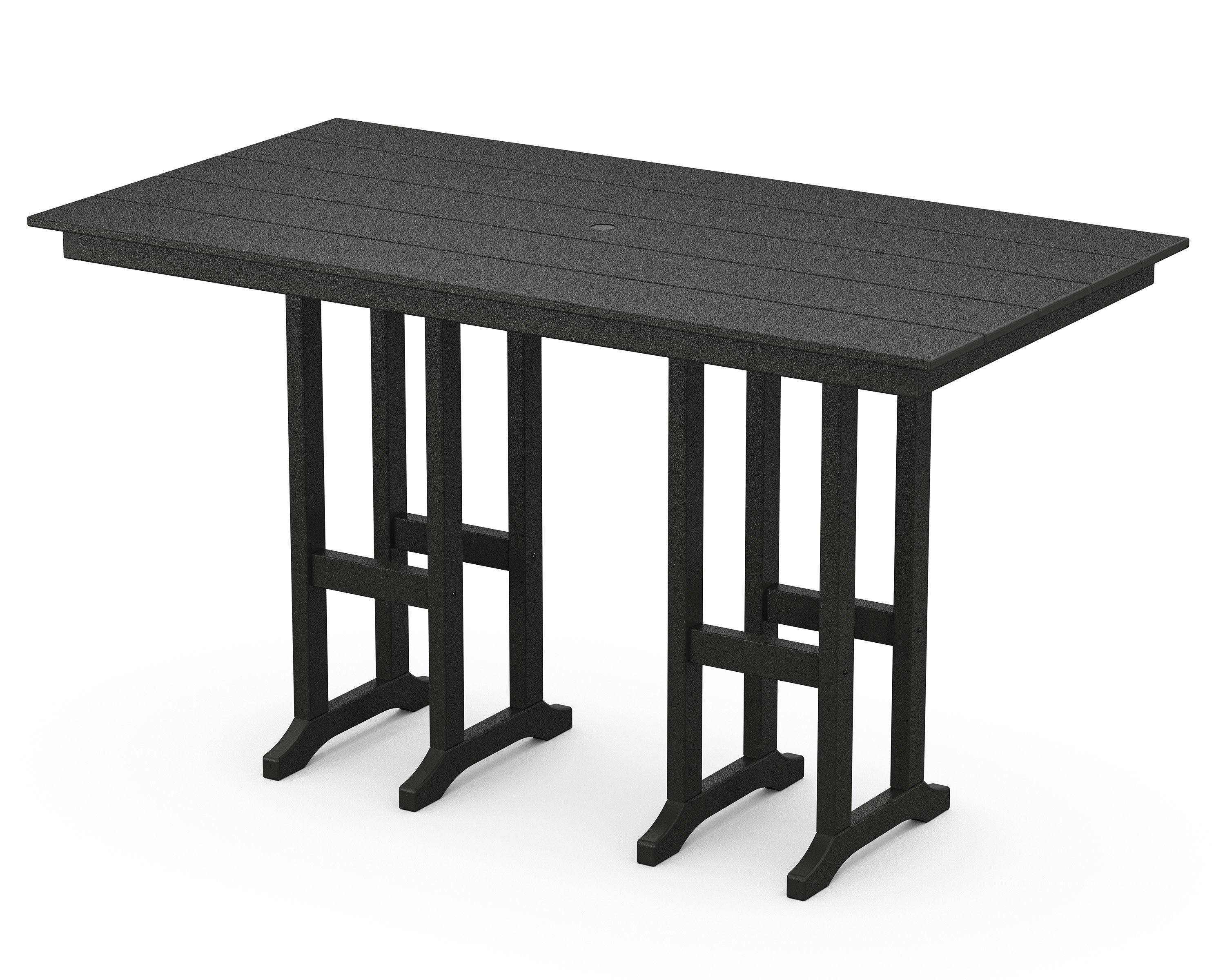 Monterey Bay 37" x 72" Bar Table in Charcoal Black