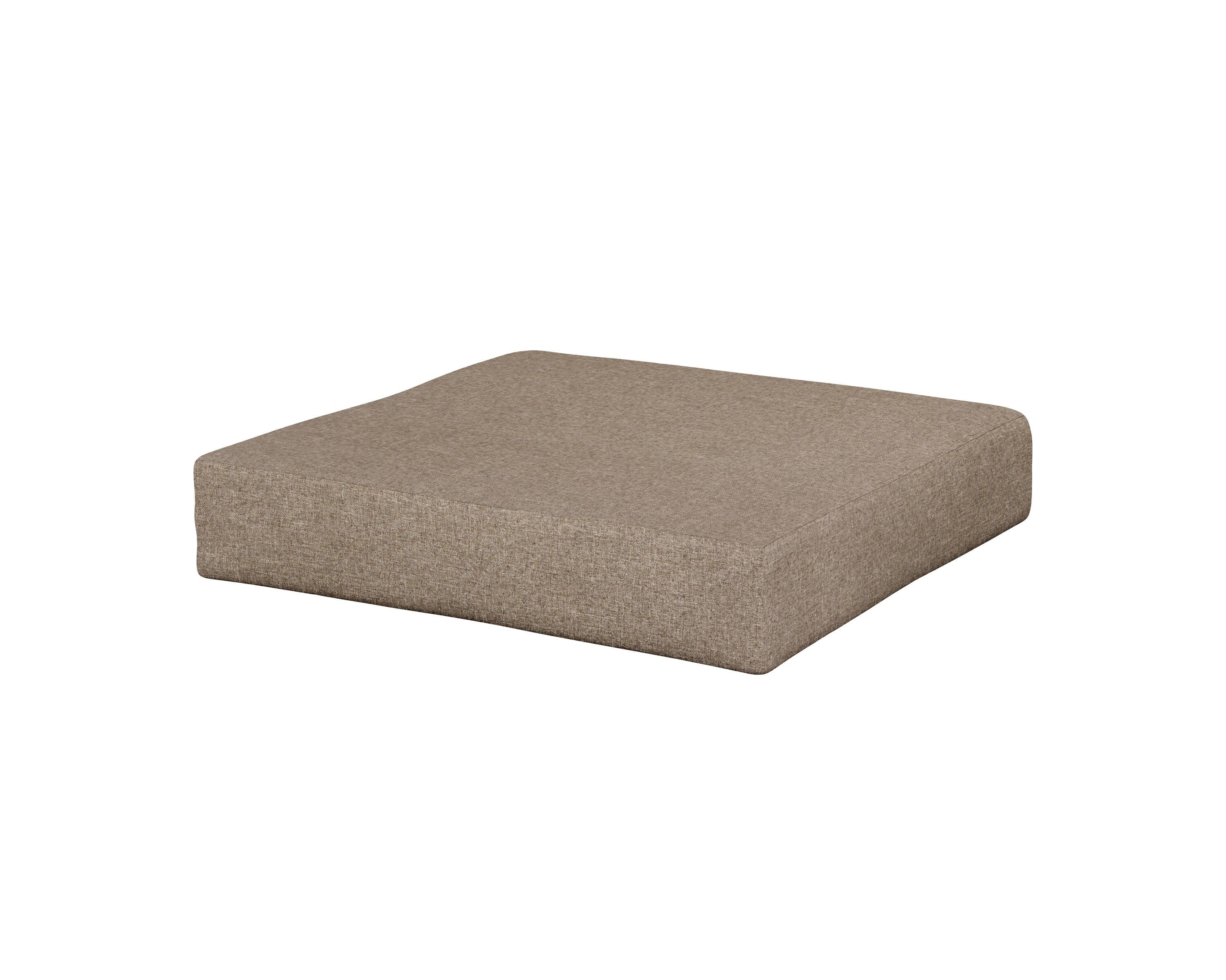 Modular Ottoman Cushion in Spiced Burlap