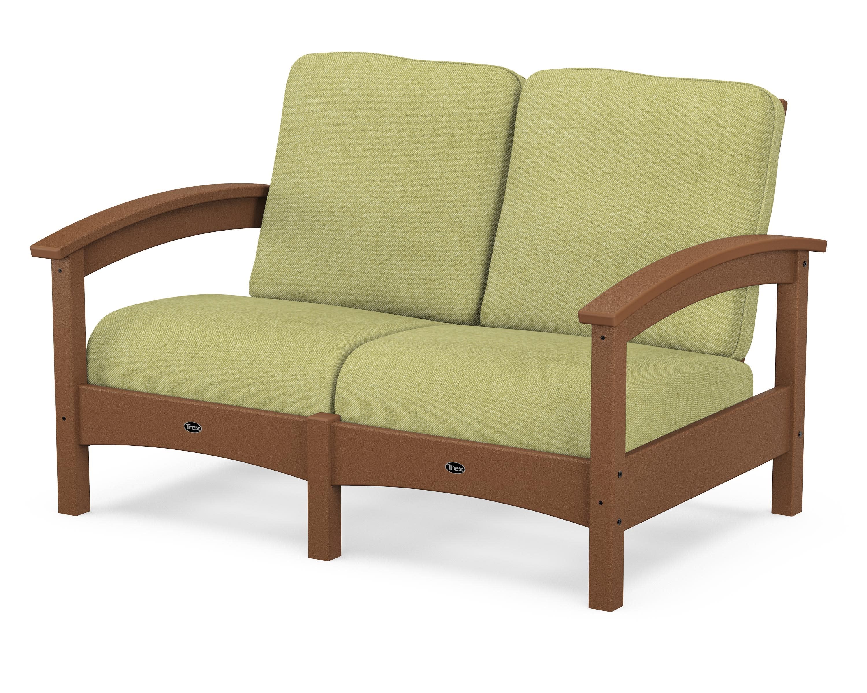 Rockport Club Loveseat in Tree House / Chartreuse Boucle