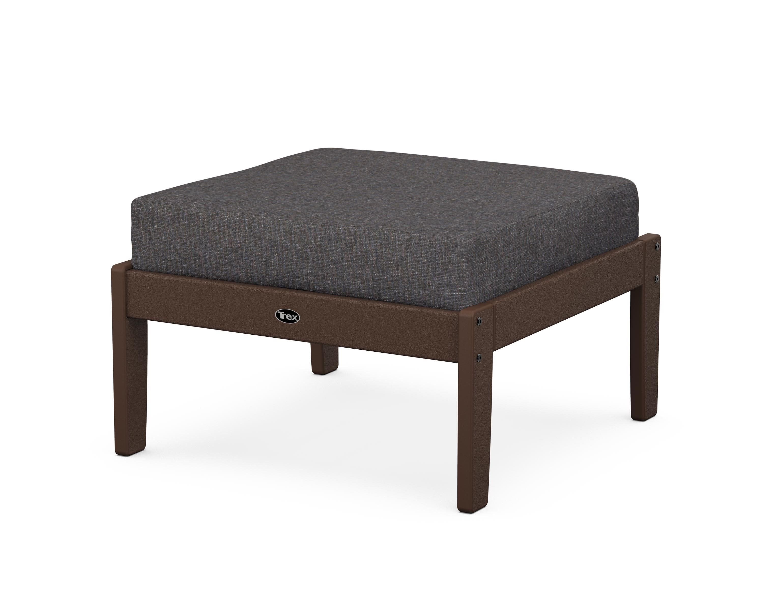 Yacht Club Deep Seating Ottoman in Vintage Lantern / Ash Charcoal