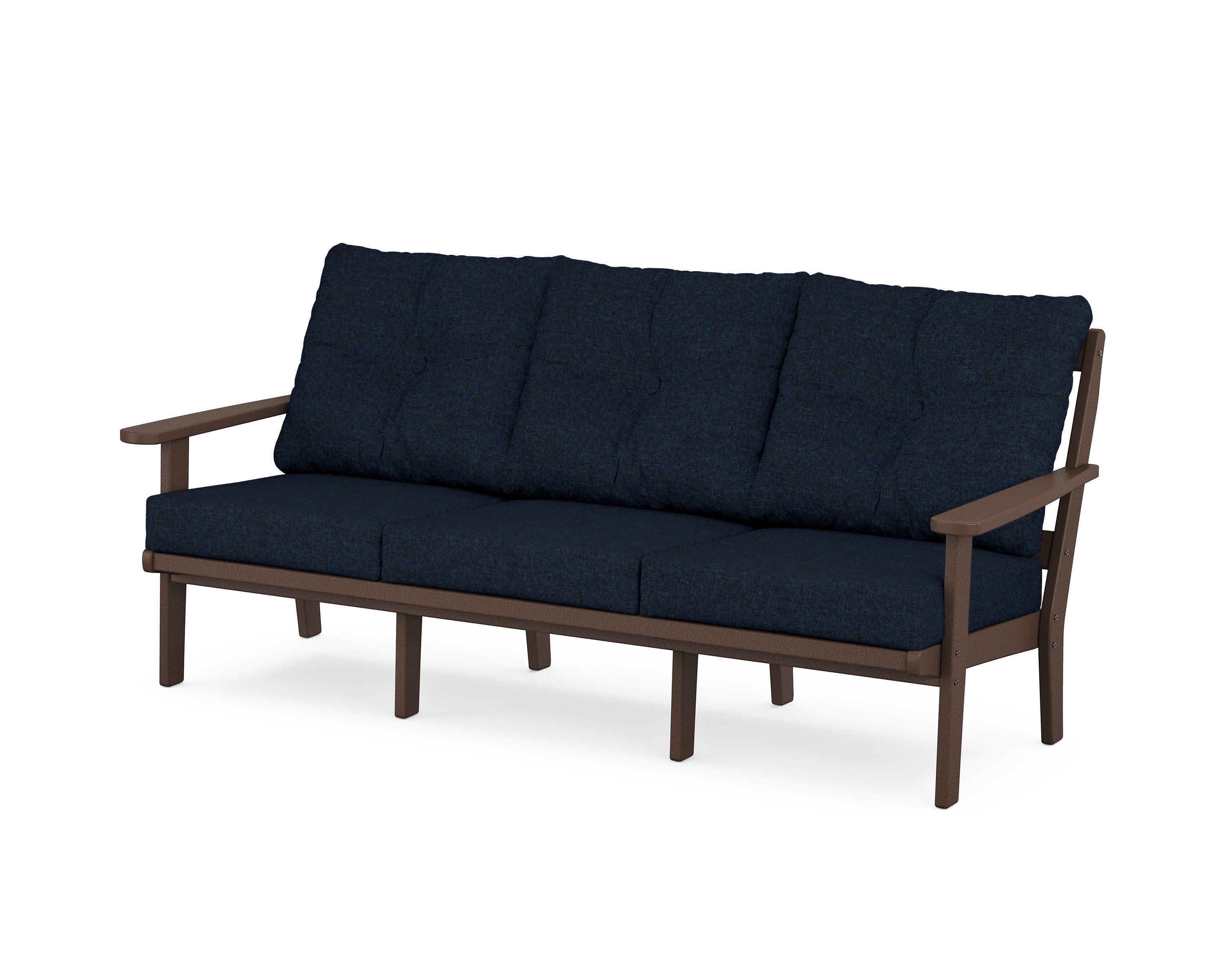 Cape Cod Deep Seating Sofa in Vintage Lantern / Marine Indigo
