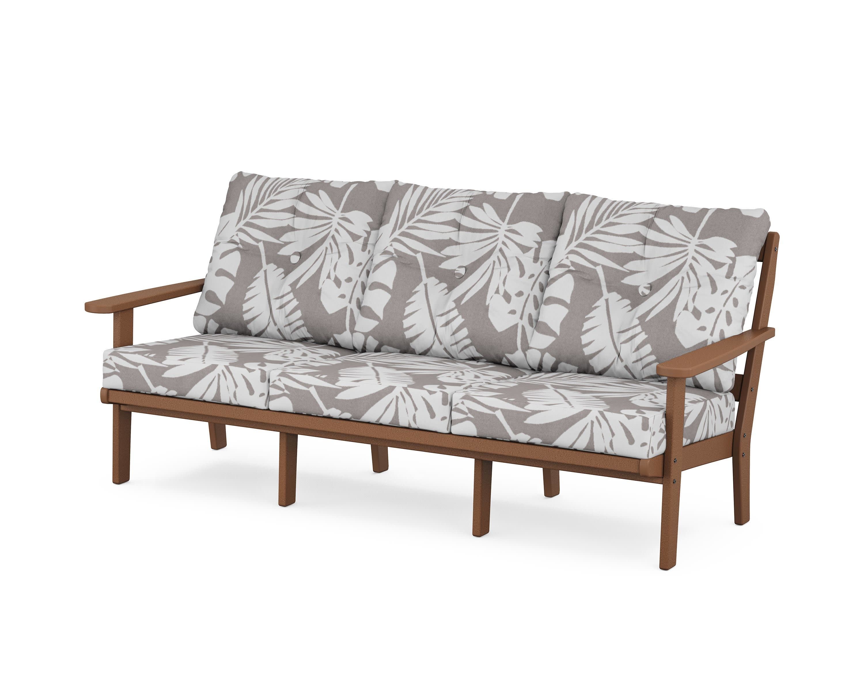 Cape Cod Deep Seating Sofa in Tree House / Leaf Grey Mist