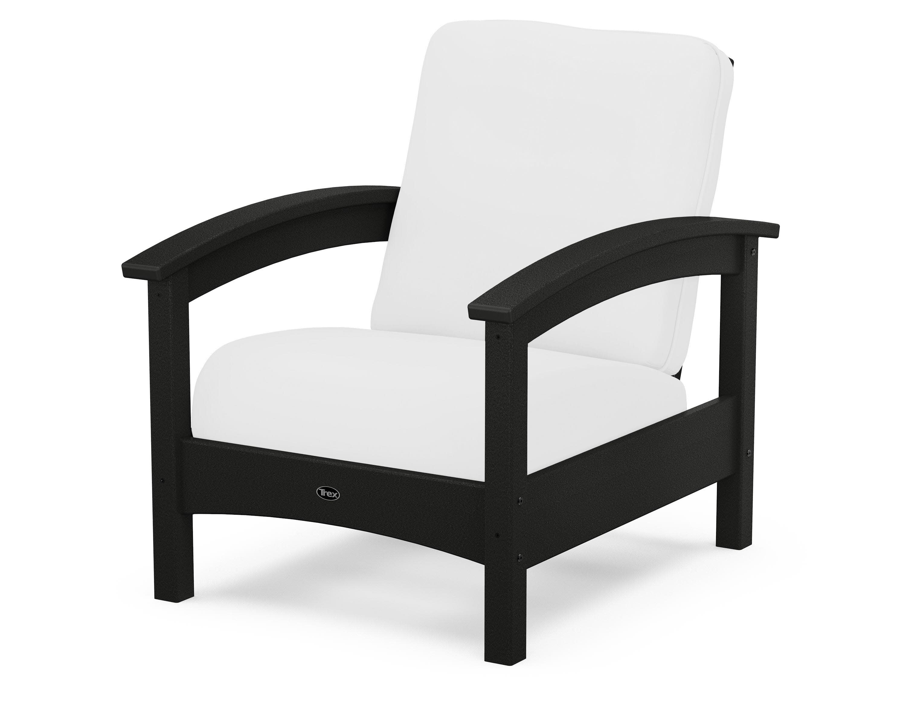 Rockport Club Chair in Charcoal Black / Natural