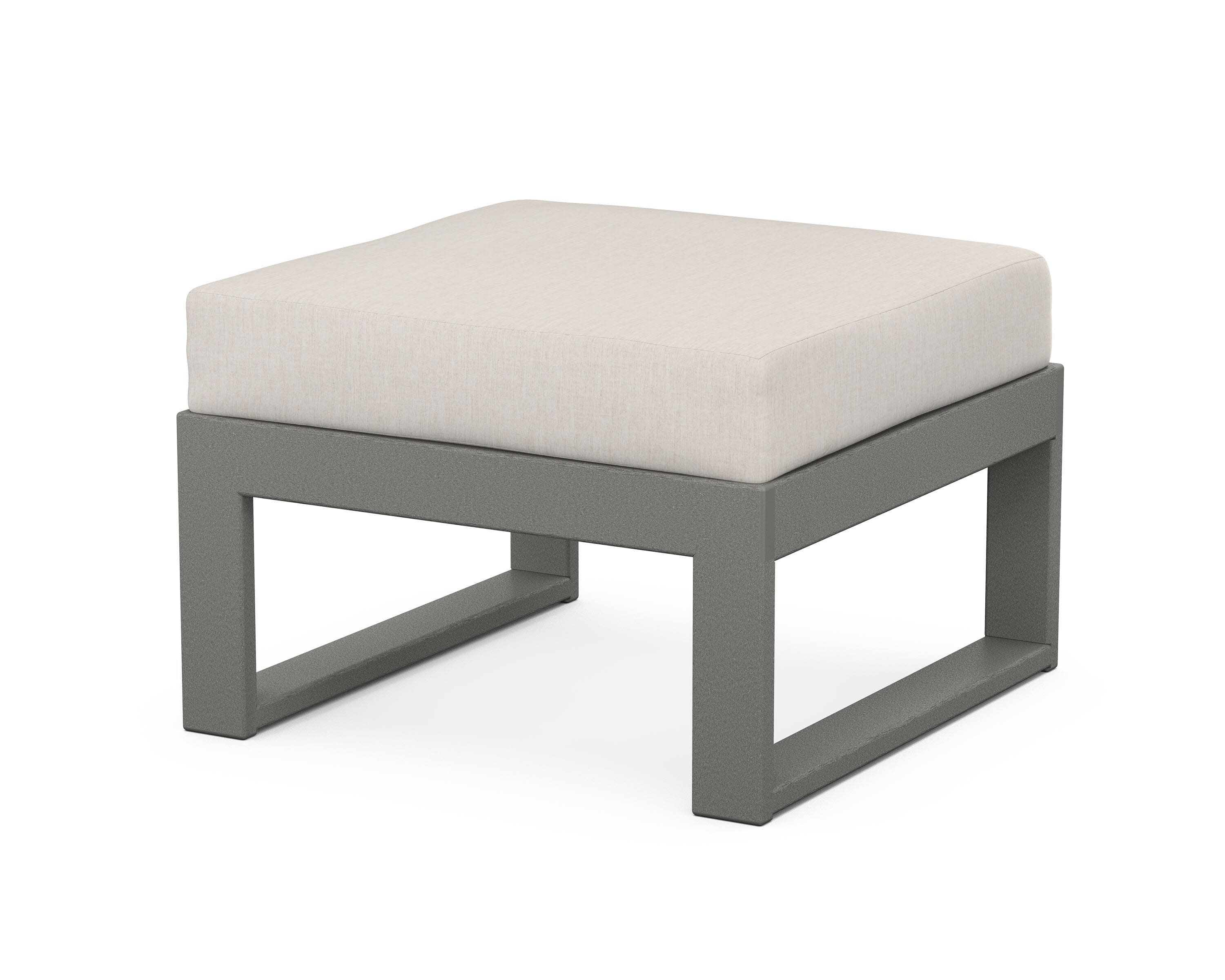 Modular Ottoman - Modern in Slate Grey / Cast Ash