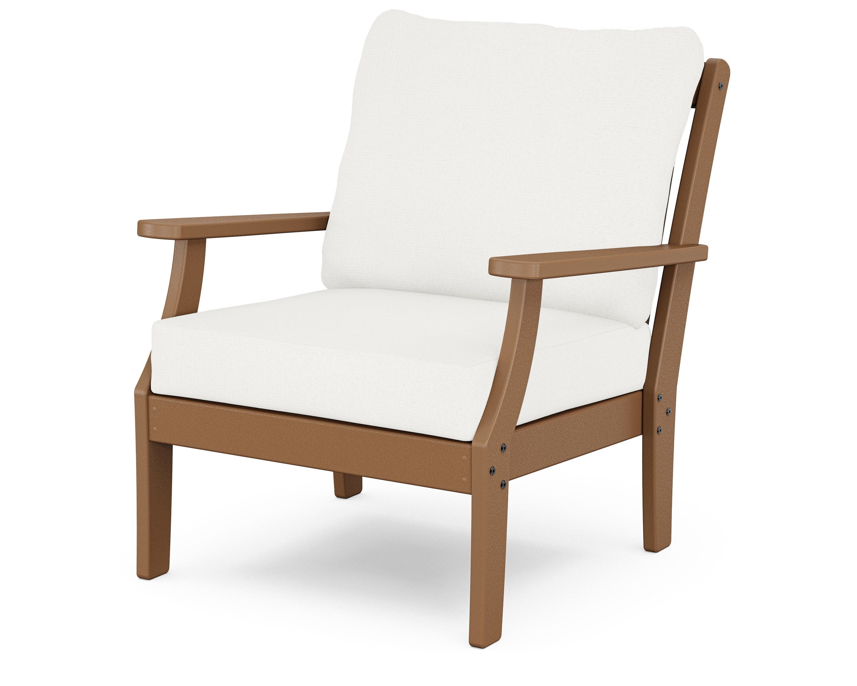 Yacht Club Deep Seating Chair in Tree House / Natural Linen