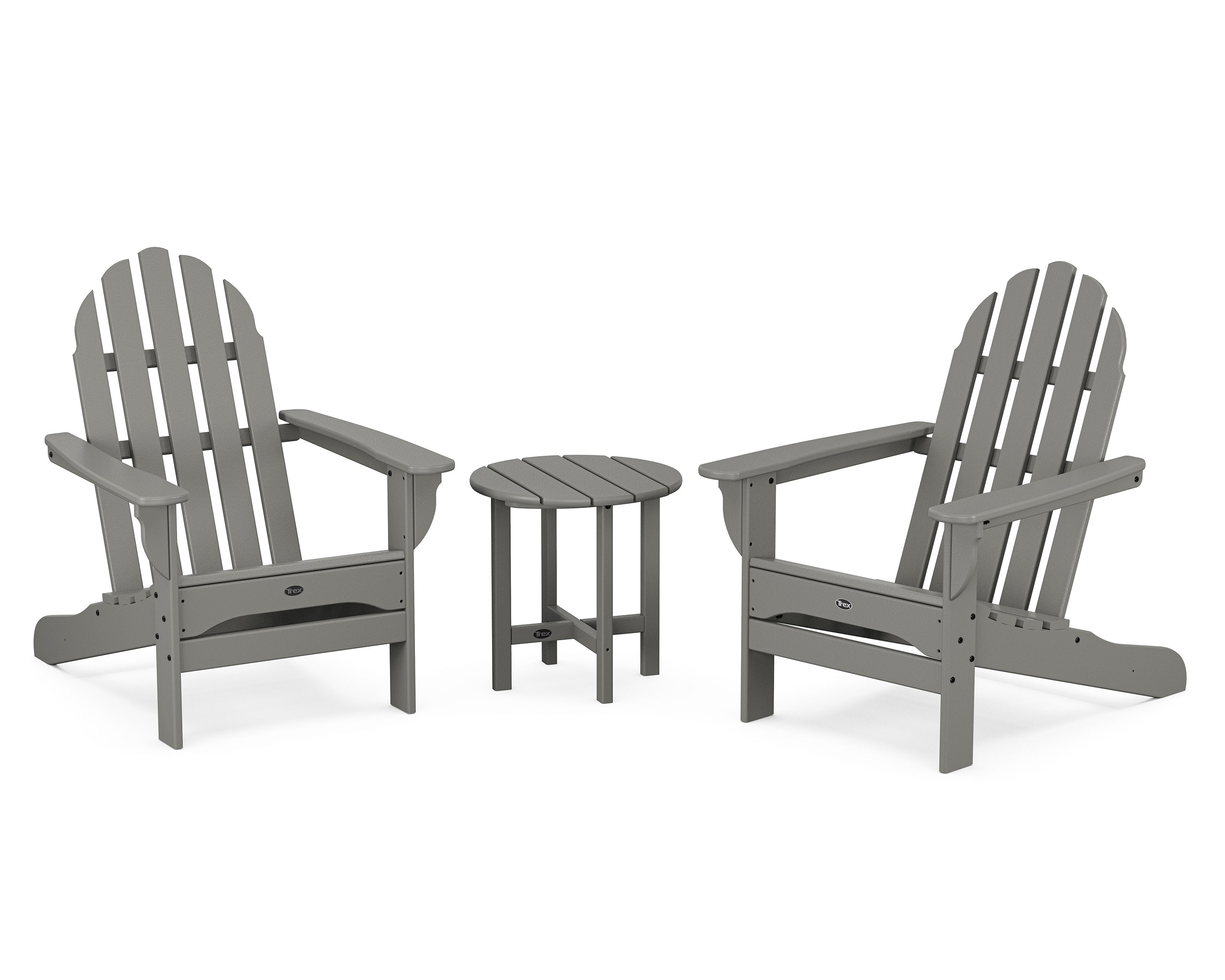Cape Cod 3-Piece Adirondack Set in Stepping Stone
