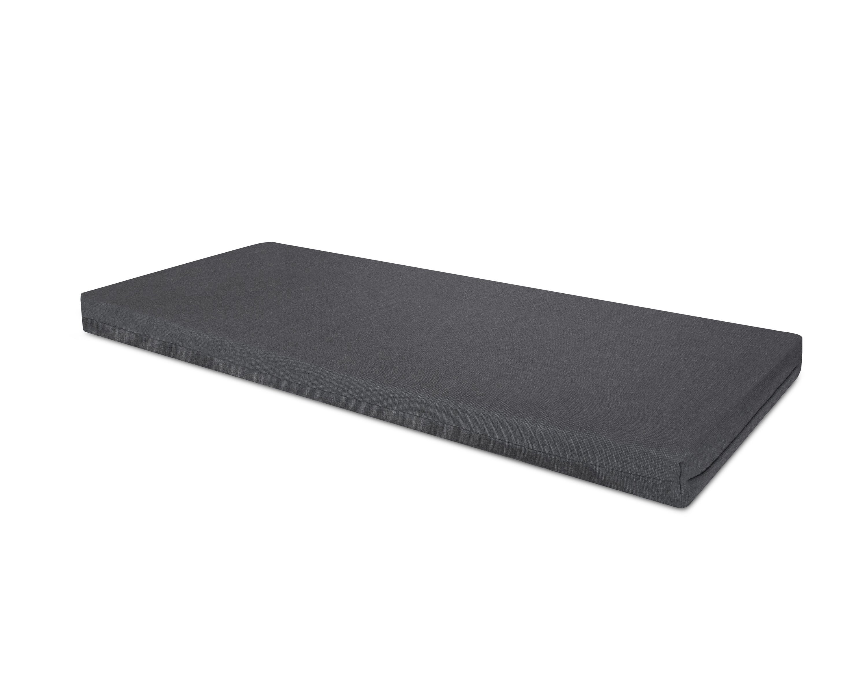 Bench Seat Cushion - 17"D x 40.5"W x 2.5"H in Spectrum Carbon