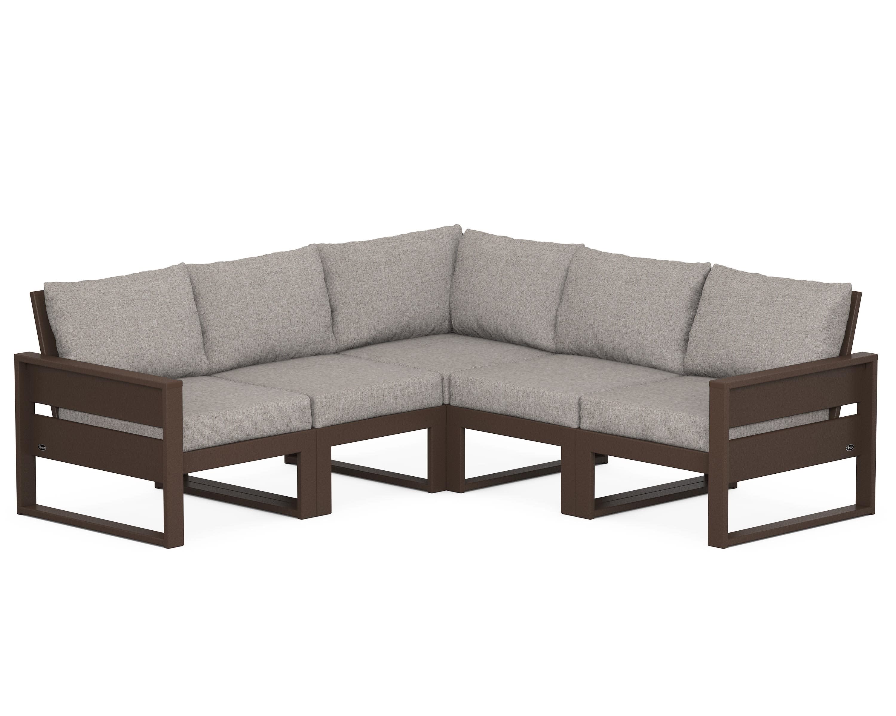 Eastport 5-Piece Sectional in Vintage Lantern / Weathered Tweed