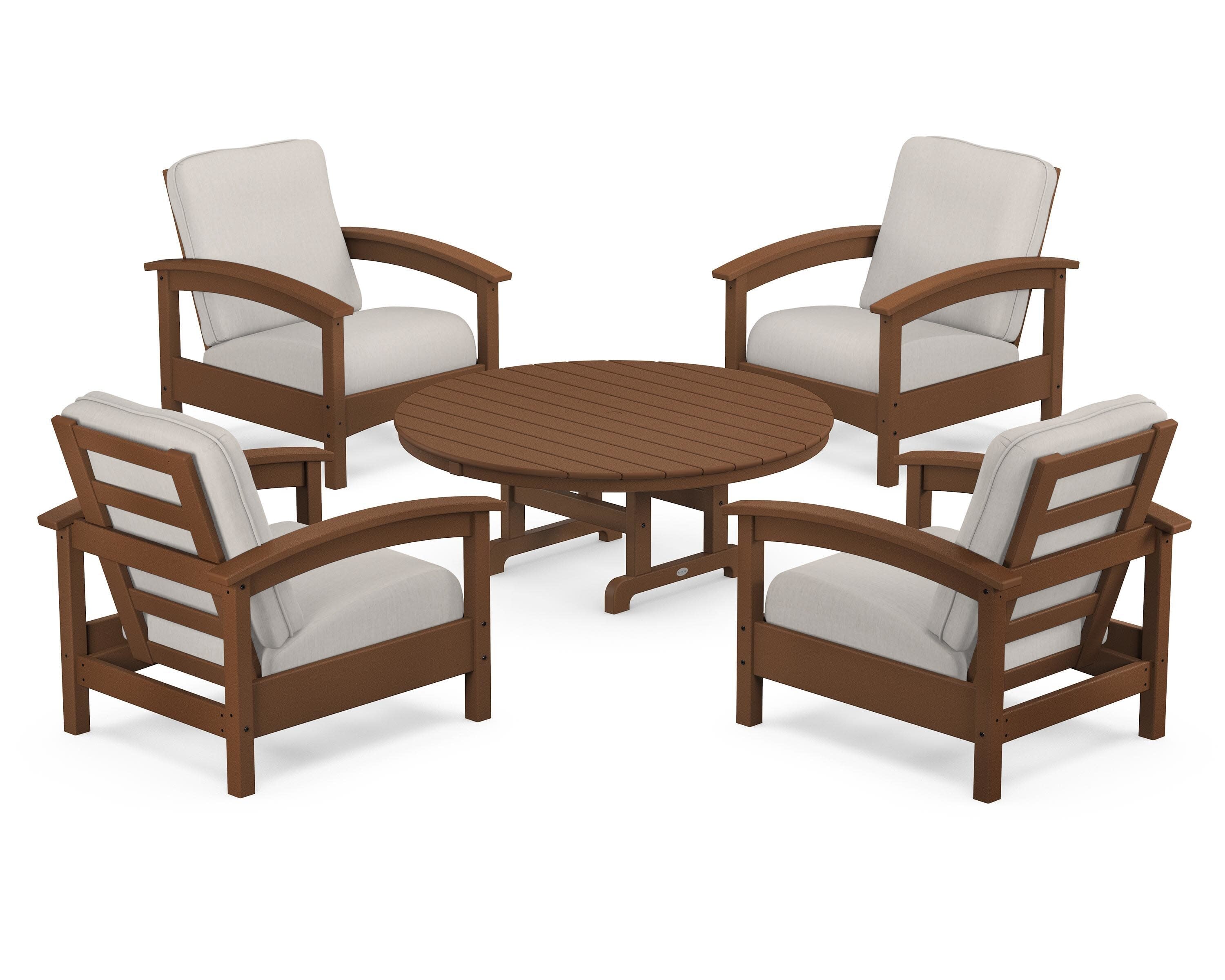 Rockport 5-Piece Deep Seating Set in Tree House / Cast Ash