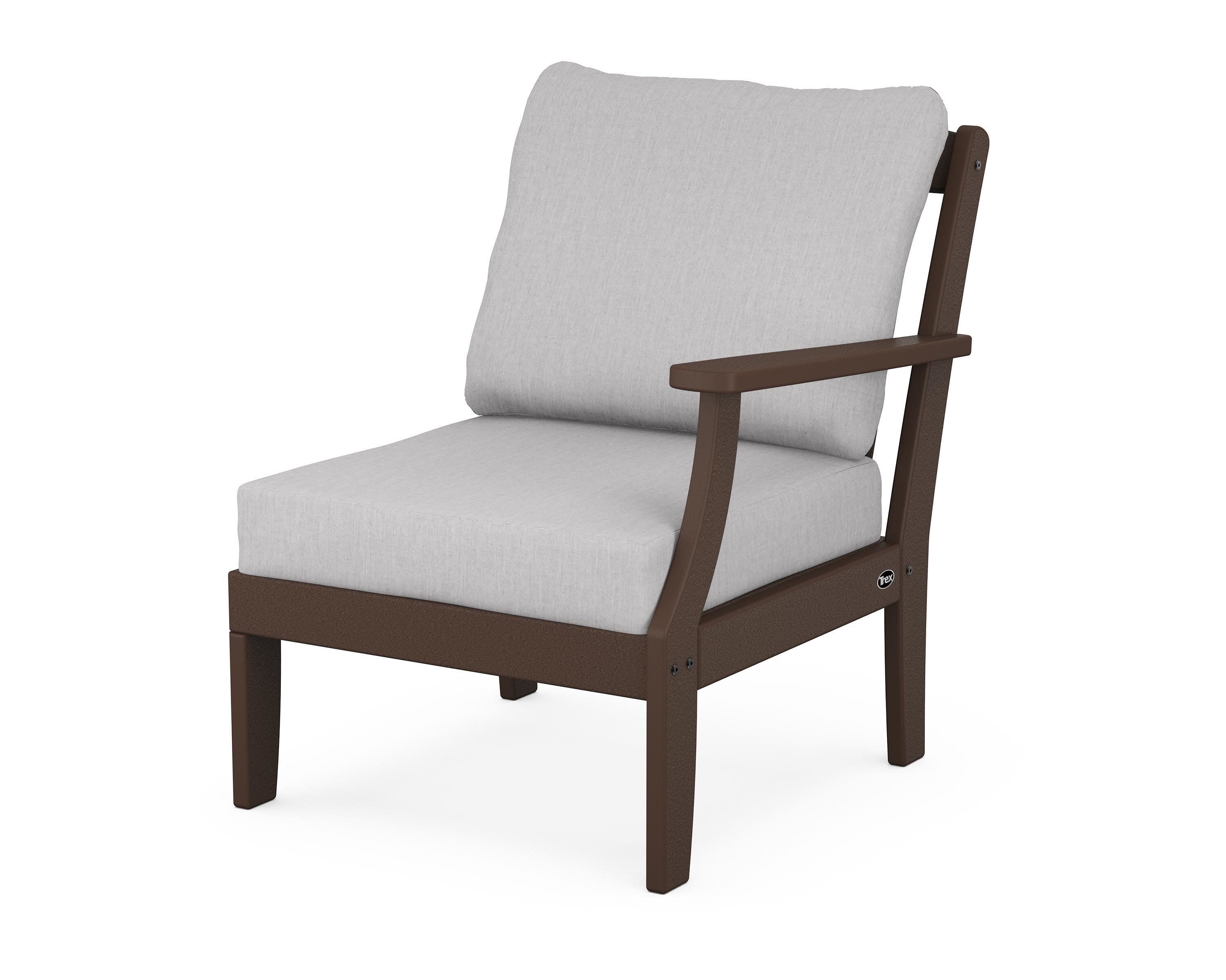 Yacht Club Modular Right Arm Chair in Vintage Lantern / Granite