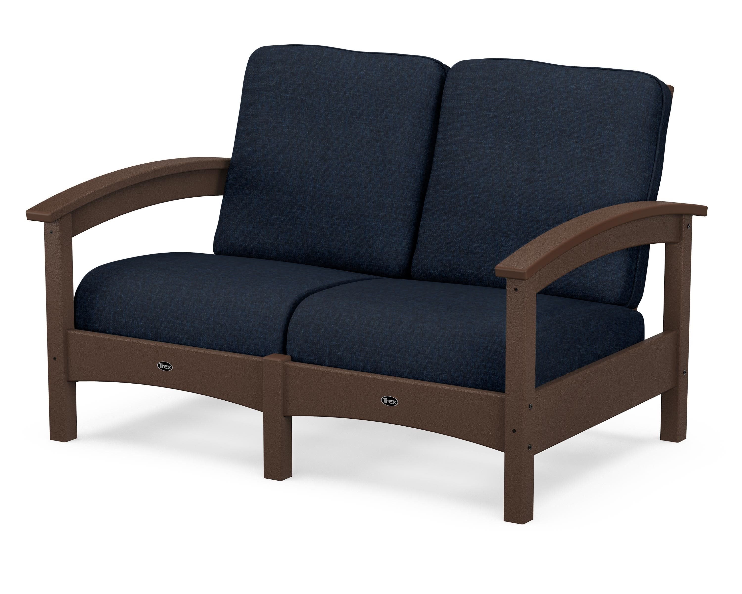 Rockport Club Loveseat in Vintage Lantern / Marine Indigo