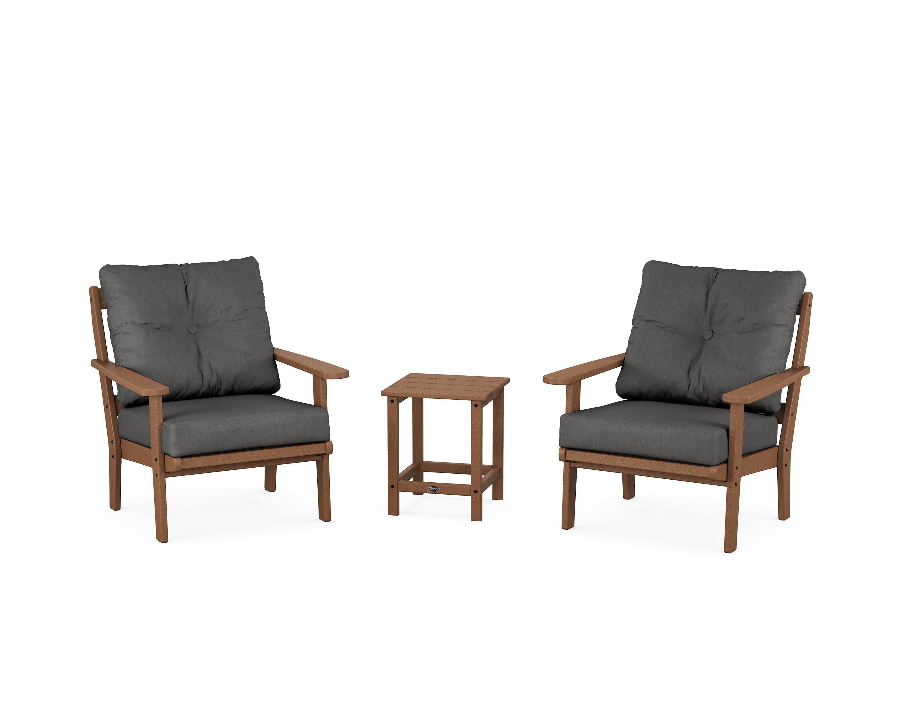 Cape Cod 3-Piece Deep Seating Set in Tree House / Spectrum Carbon