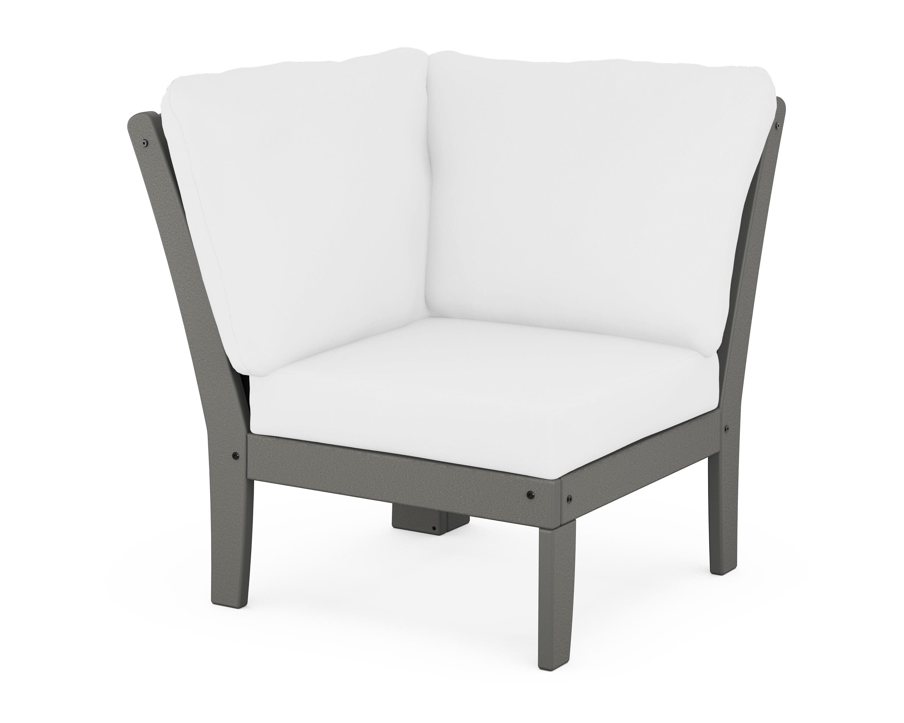Yacht Club Modular Corner Chair in Stepping Stone / Natural