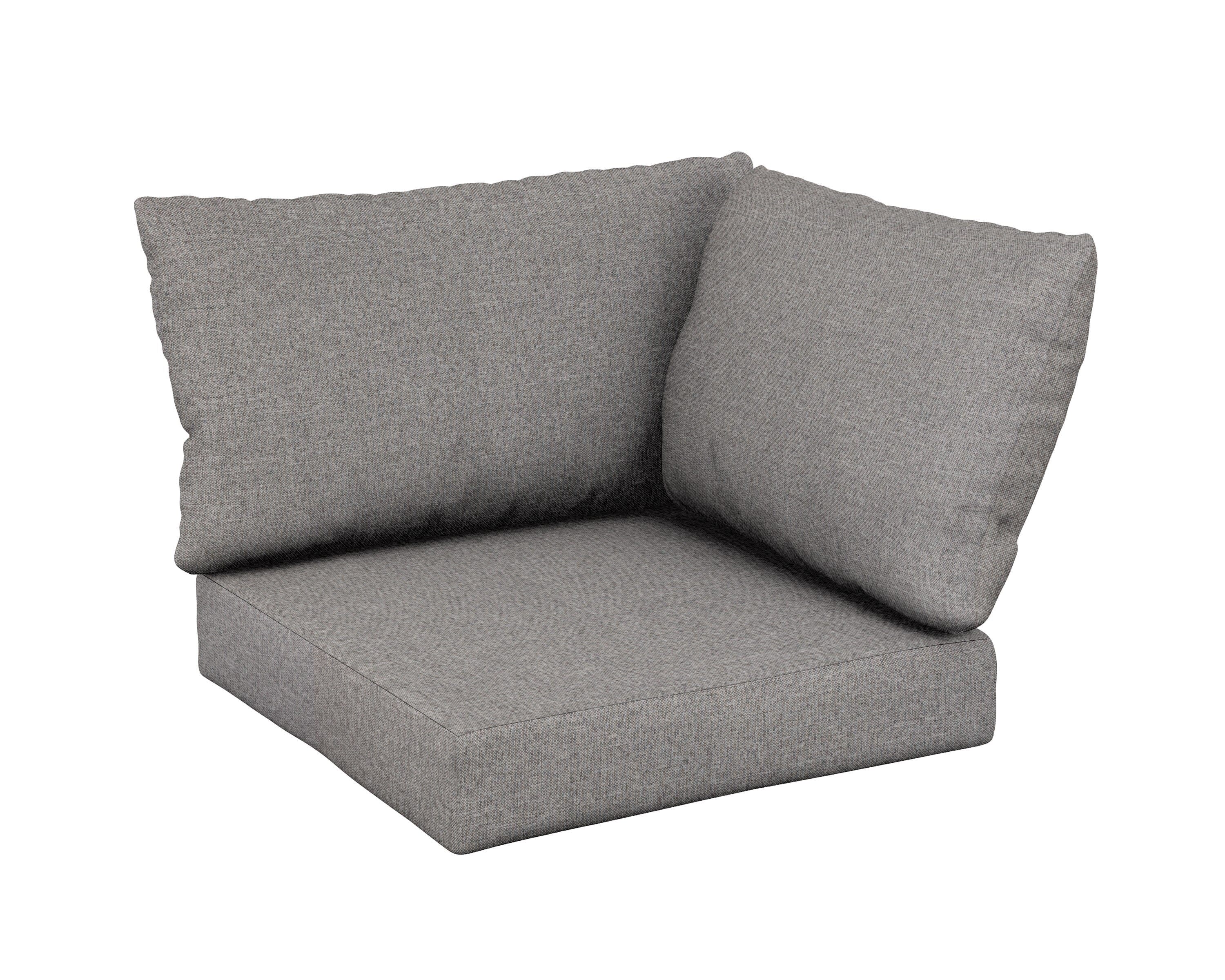 Modular Corner Cushion Set in Grey Mist
