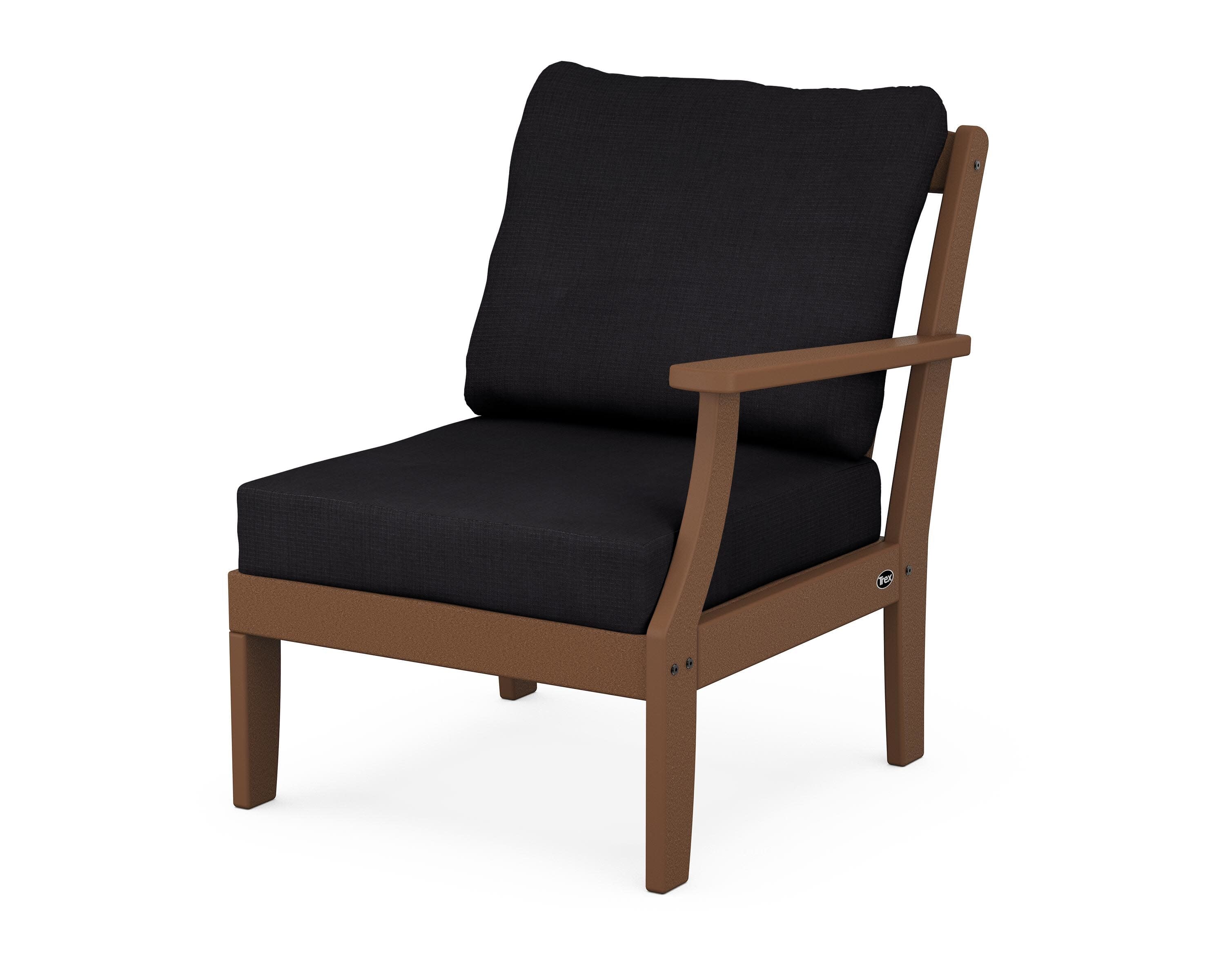 Yacht Club Modular Right Arm Chair in Tree House / Midnight Linen