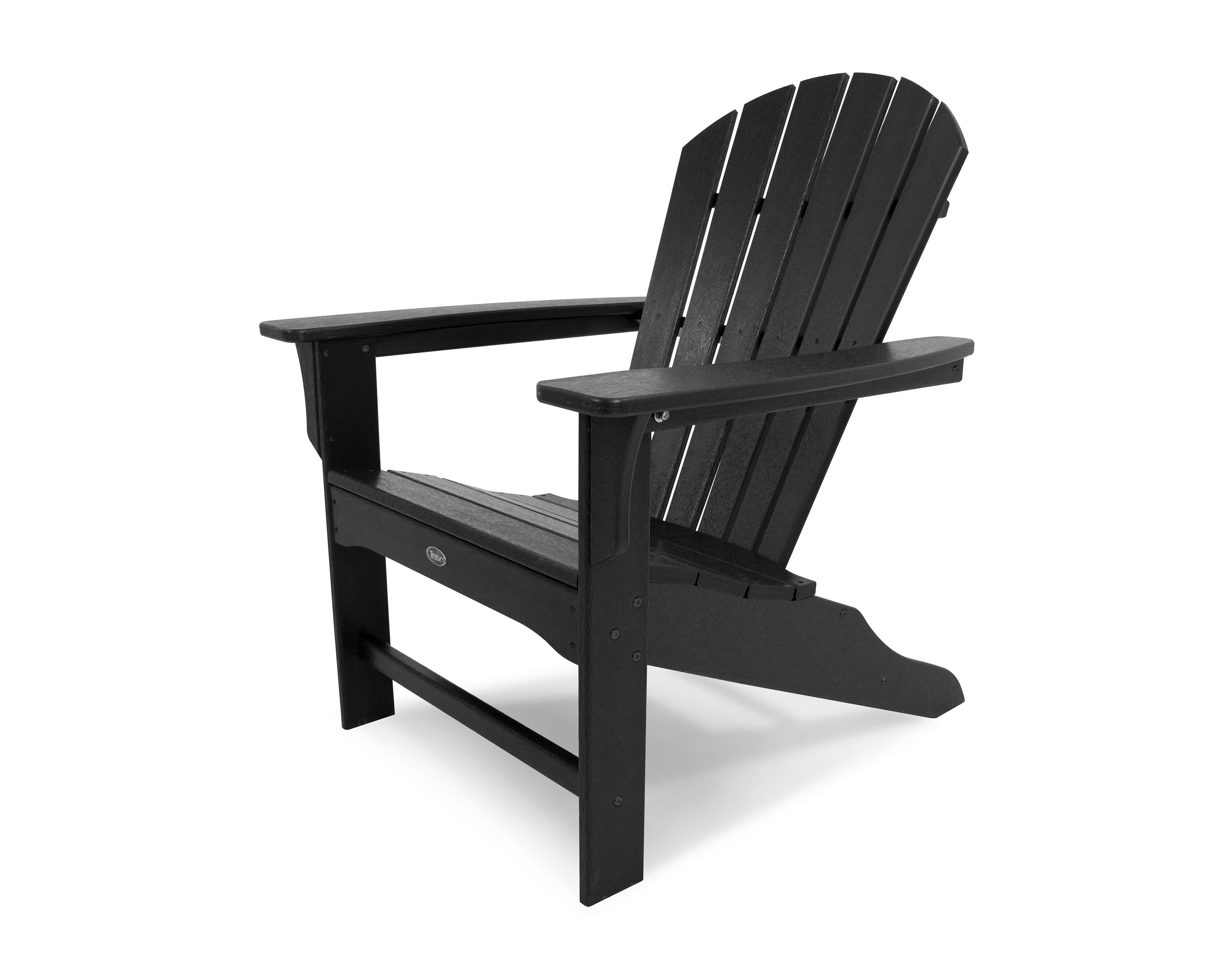 Yacht Club Shellback Adirondack Chair in Charcoal Black