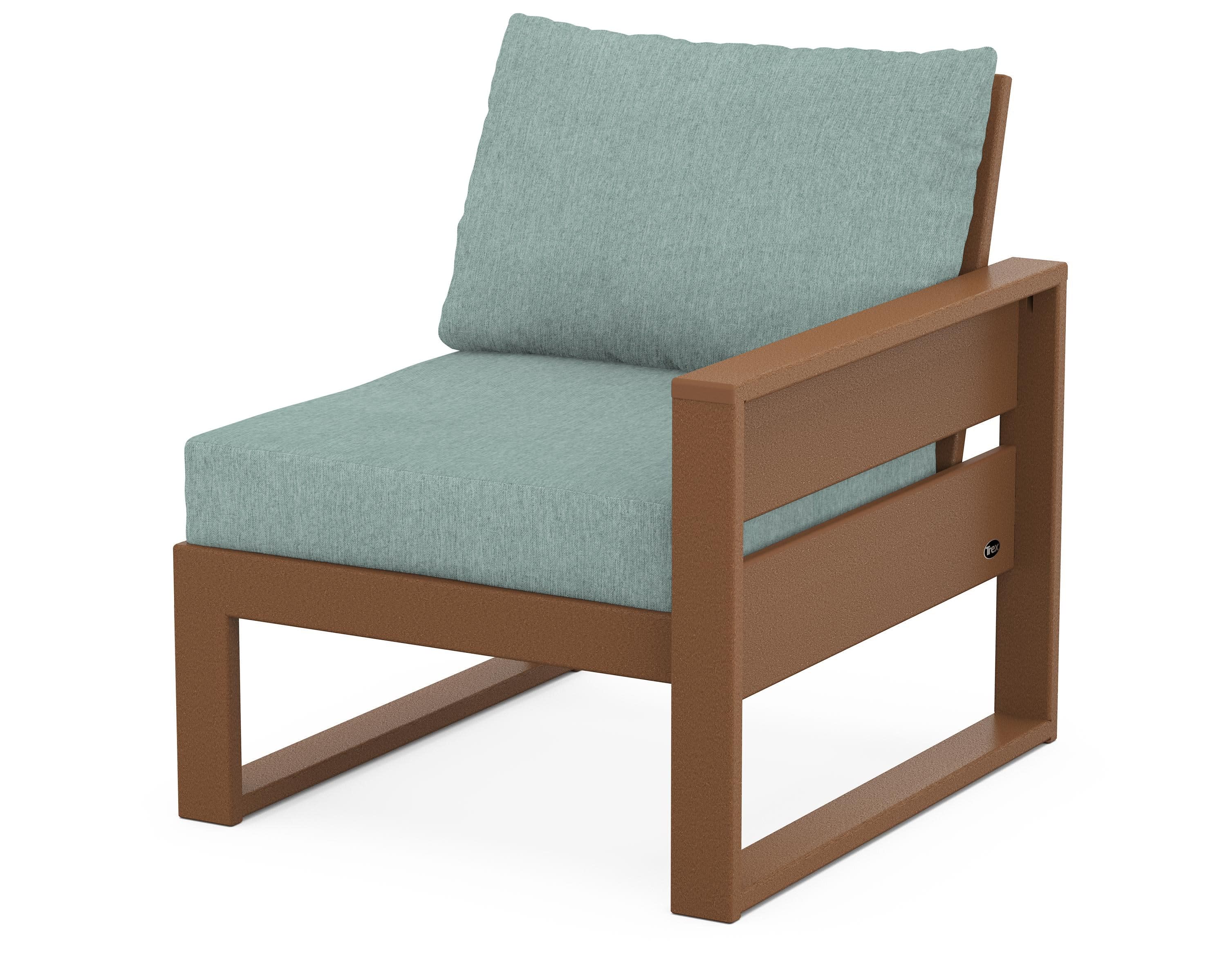 Eastport Modular Right Arm Chair in Tree House / Glacier Spa